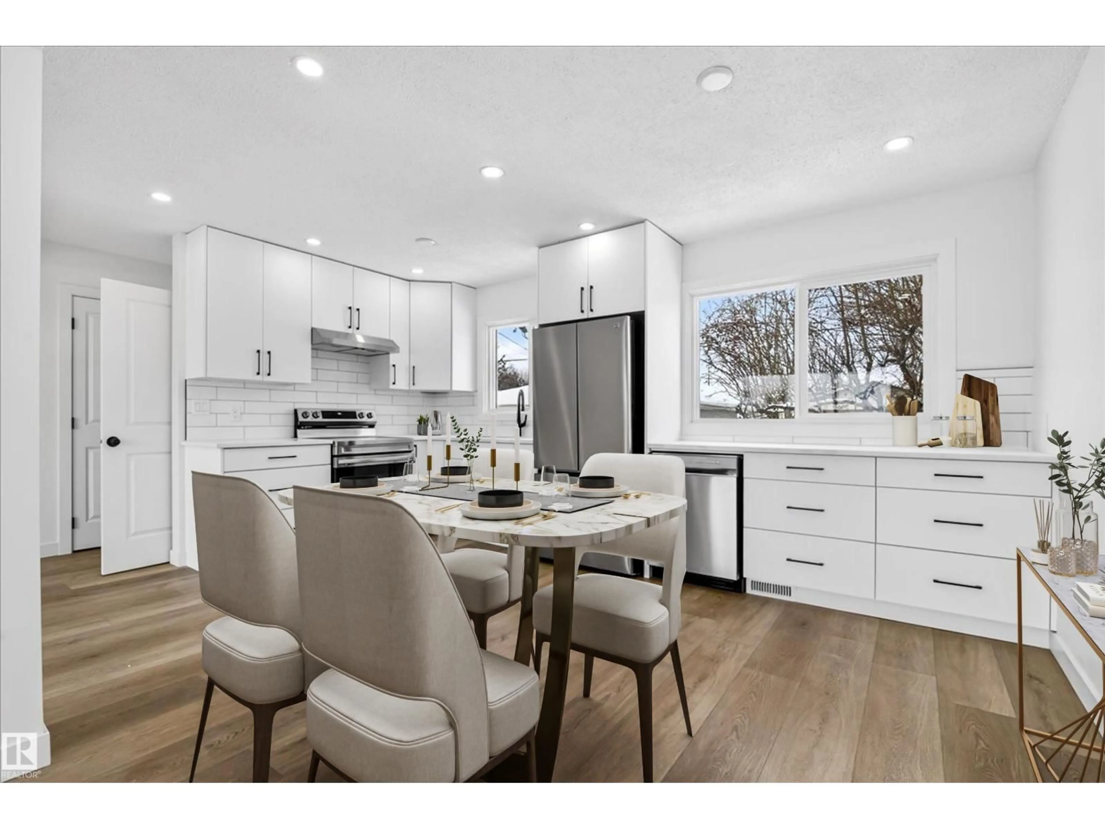 Open concept kitchen, unknown for 13212 121 ST, Edmonton Alberta T5L0B8