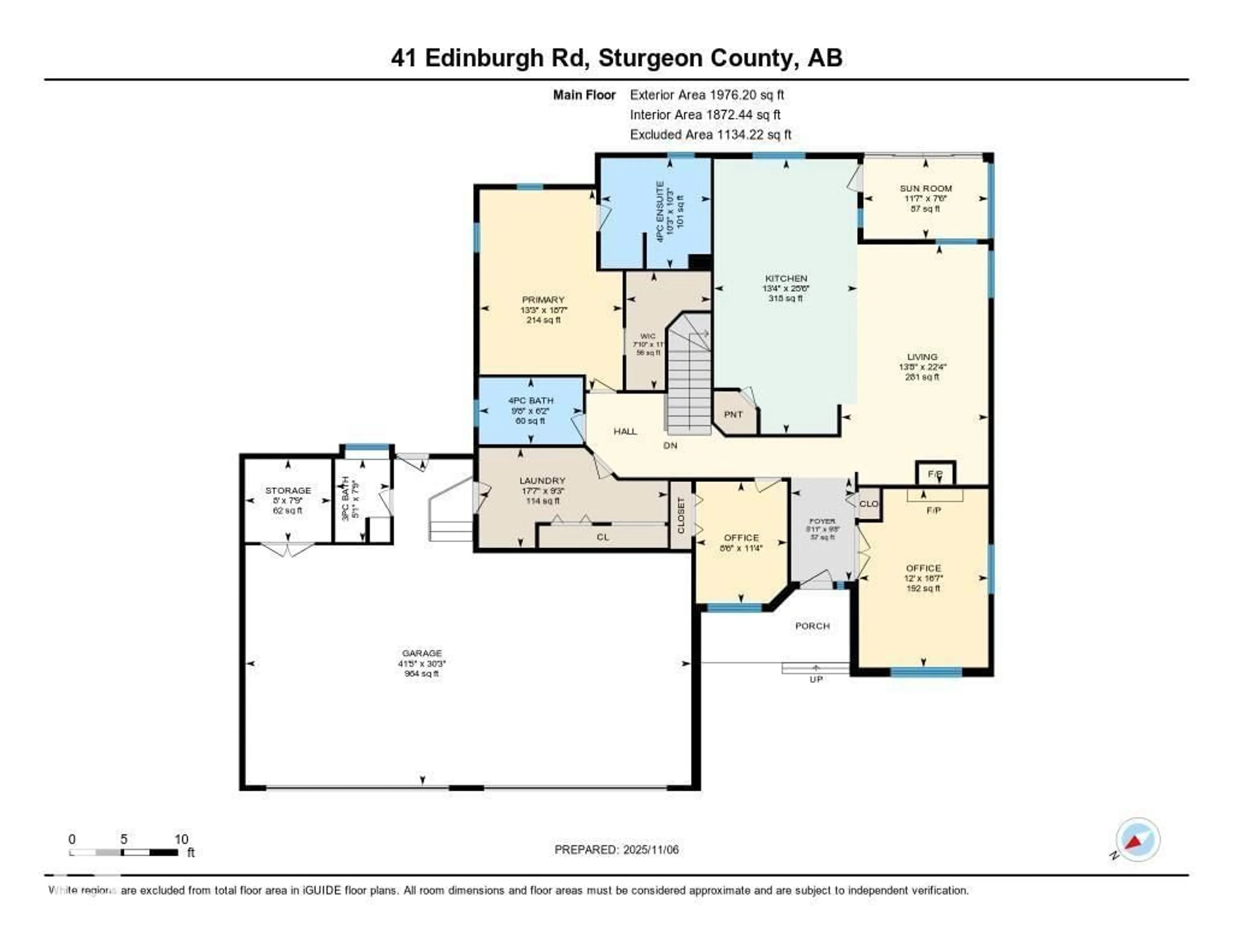 Floor plan for #41 - 24528 STURGEON RD, Rural Sturgeon County Alberta T8T0A1
