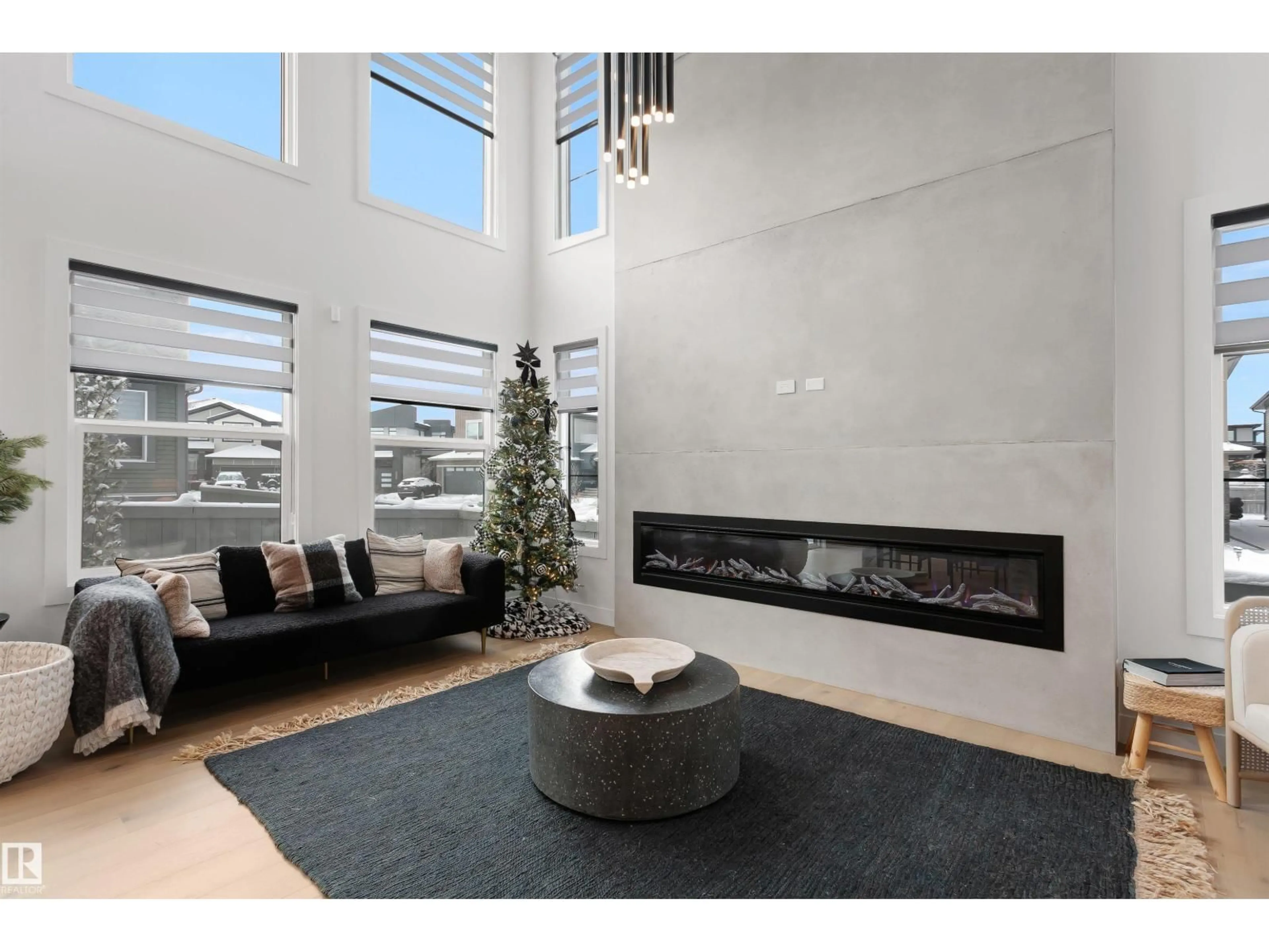 Living room with furniture, unknown for SW - 6245 KING VISTA VS, Edmonton Alberta T6W3Z8