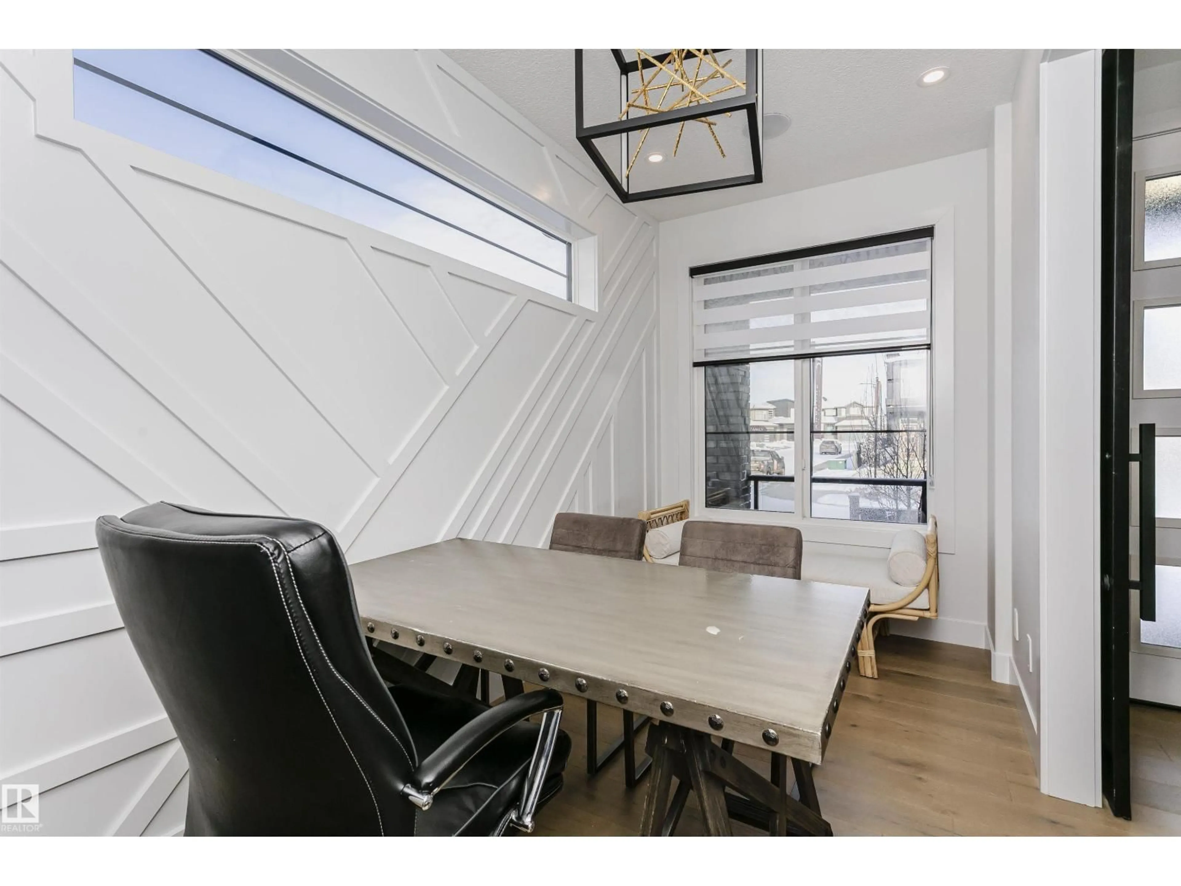 Dining room, wood/laminate floor for SW - 6245 KING VISTA VS, Edmonton Alberta T6W3Z8