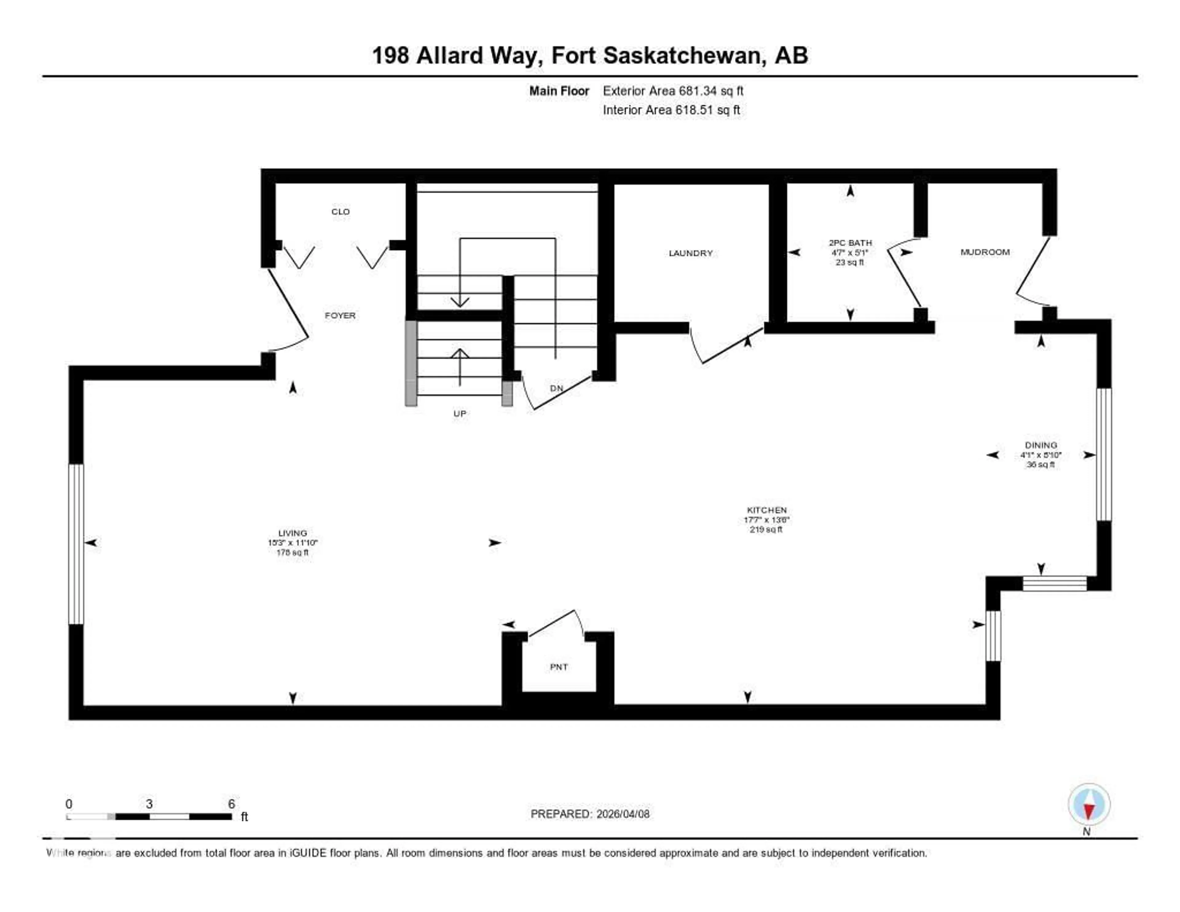 Floor plan for 198 ALLARD WY, Fort Saskatchewan Alberta T8L0T9