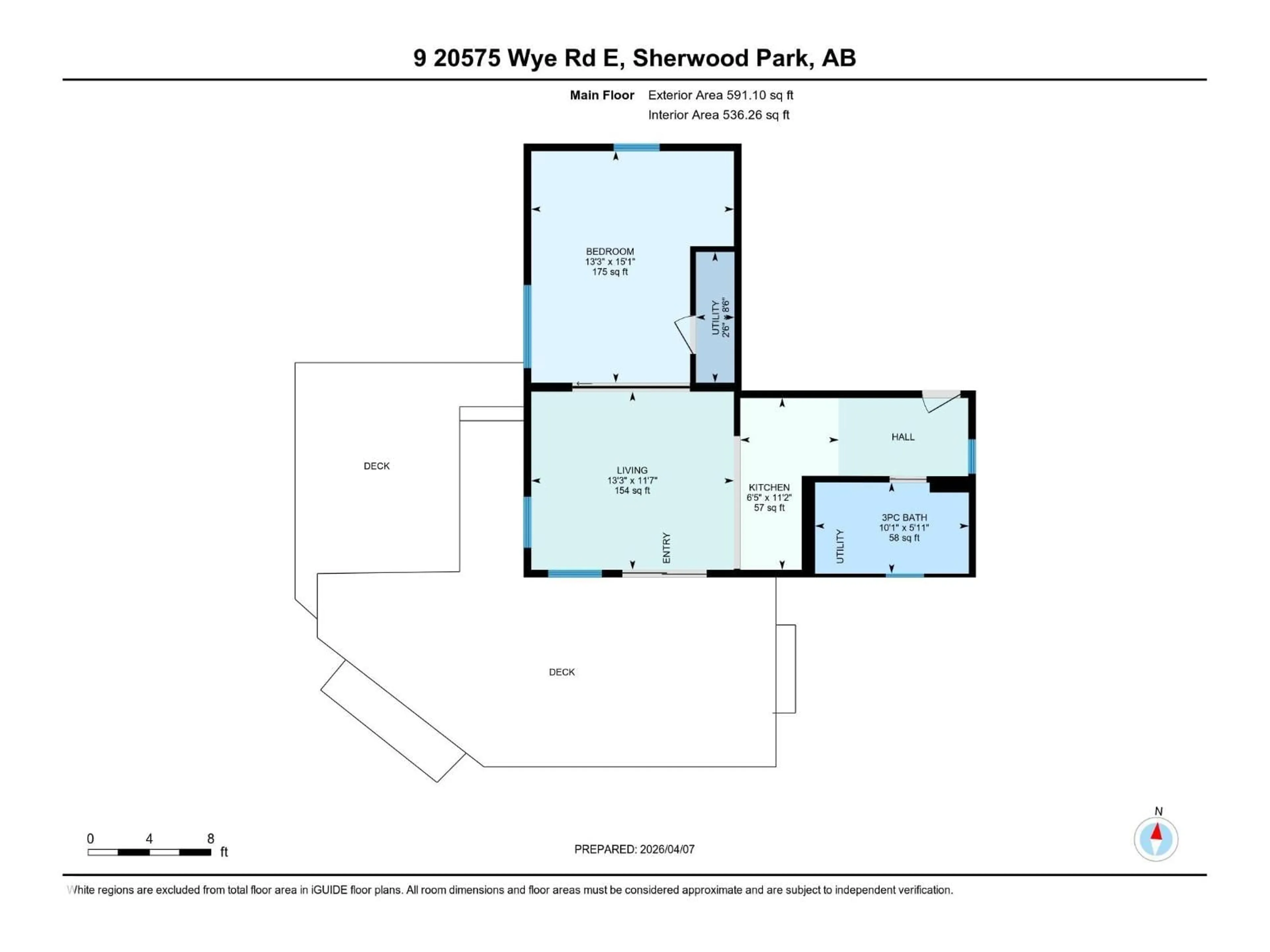 Floor plan for #9 - 20575 WYE RD, Rural Strathcona County Alberta T8G1H1