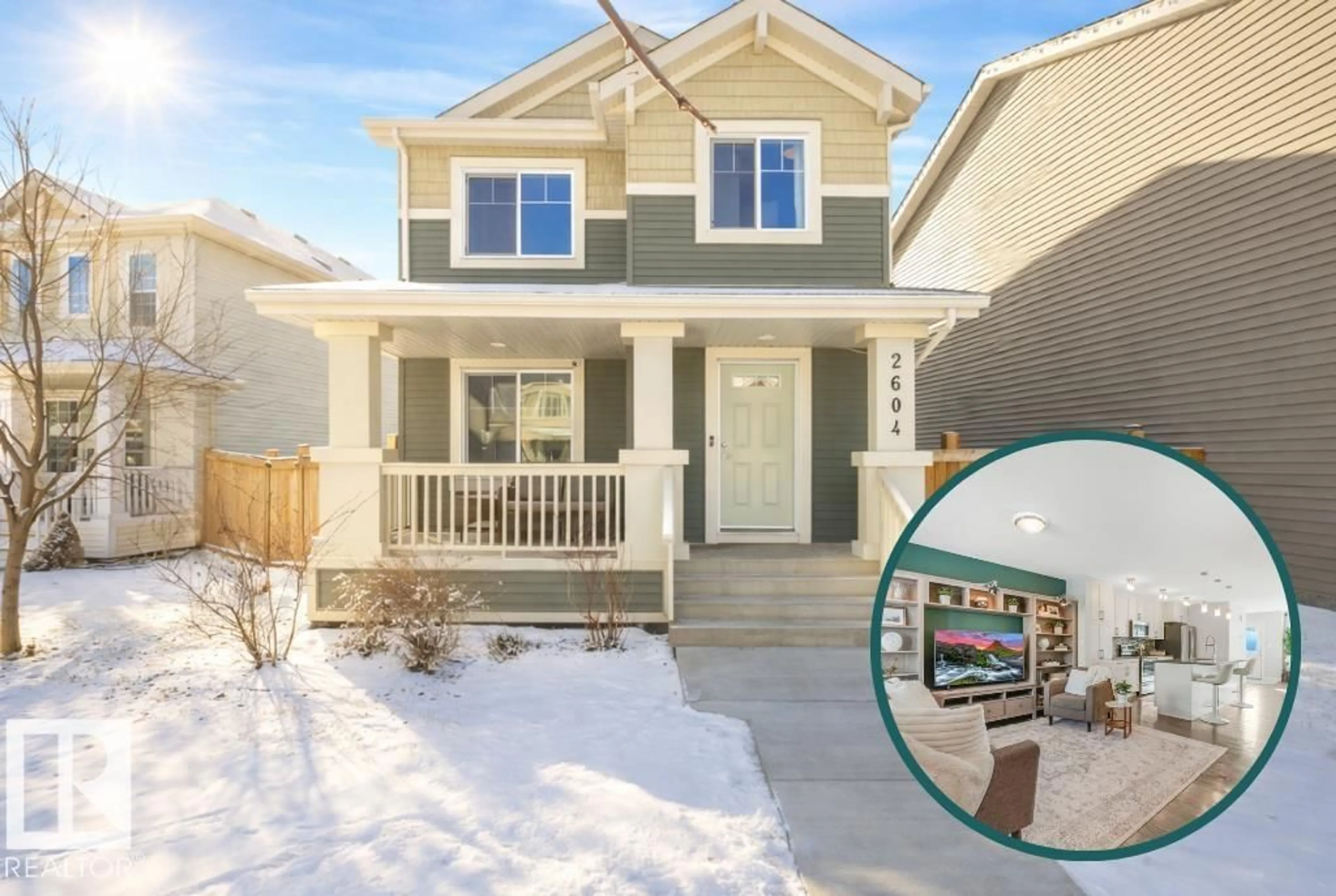 Home with vinyl exterior material, street for 2604 COUGHLAN RD, Edmonton Alberta T6W3S1