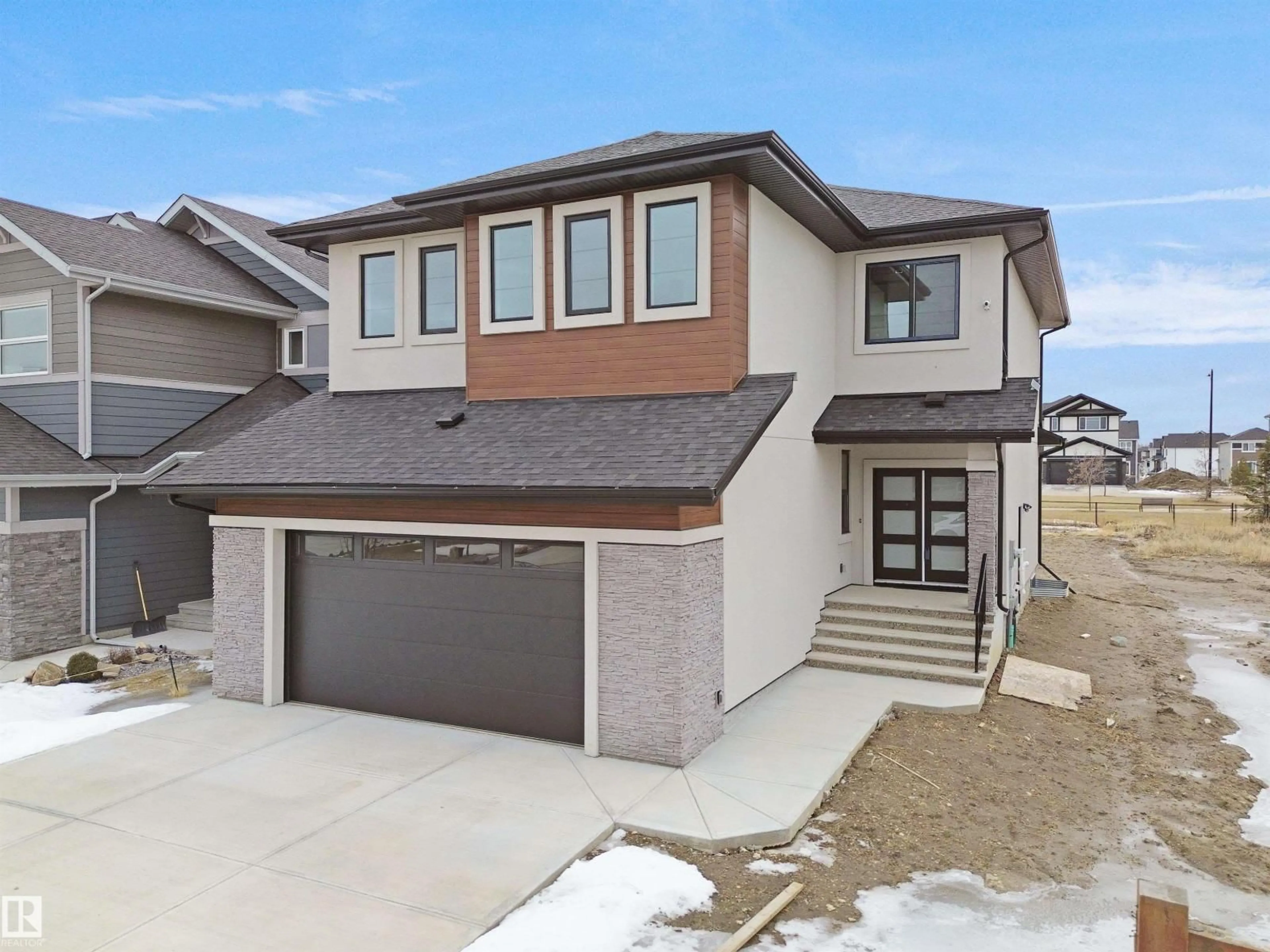 Home with brick exterior material, street for 165 EDGEWATER CI, Leduc Alberta T9E1K5