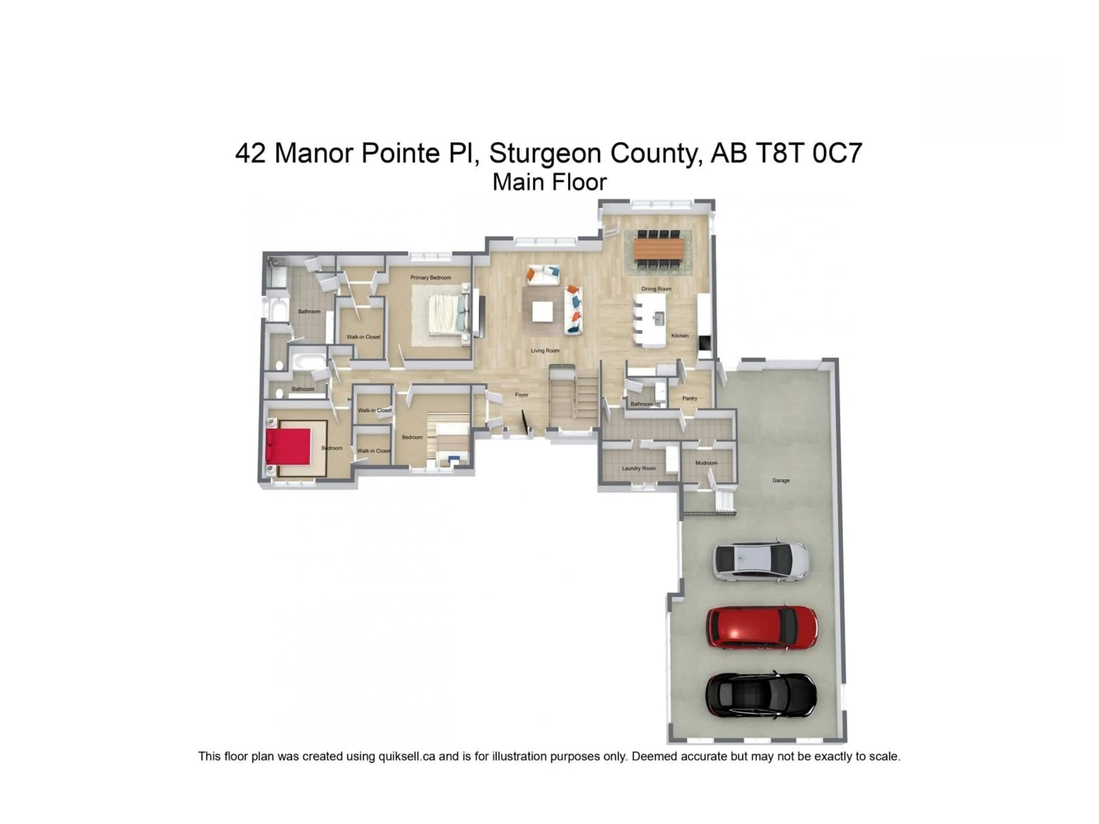 Floor plan for 42 MANOR POINTE PL, Rural Sturgeon County Alberta T8T0C7