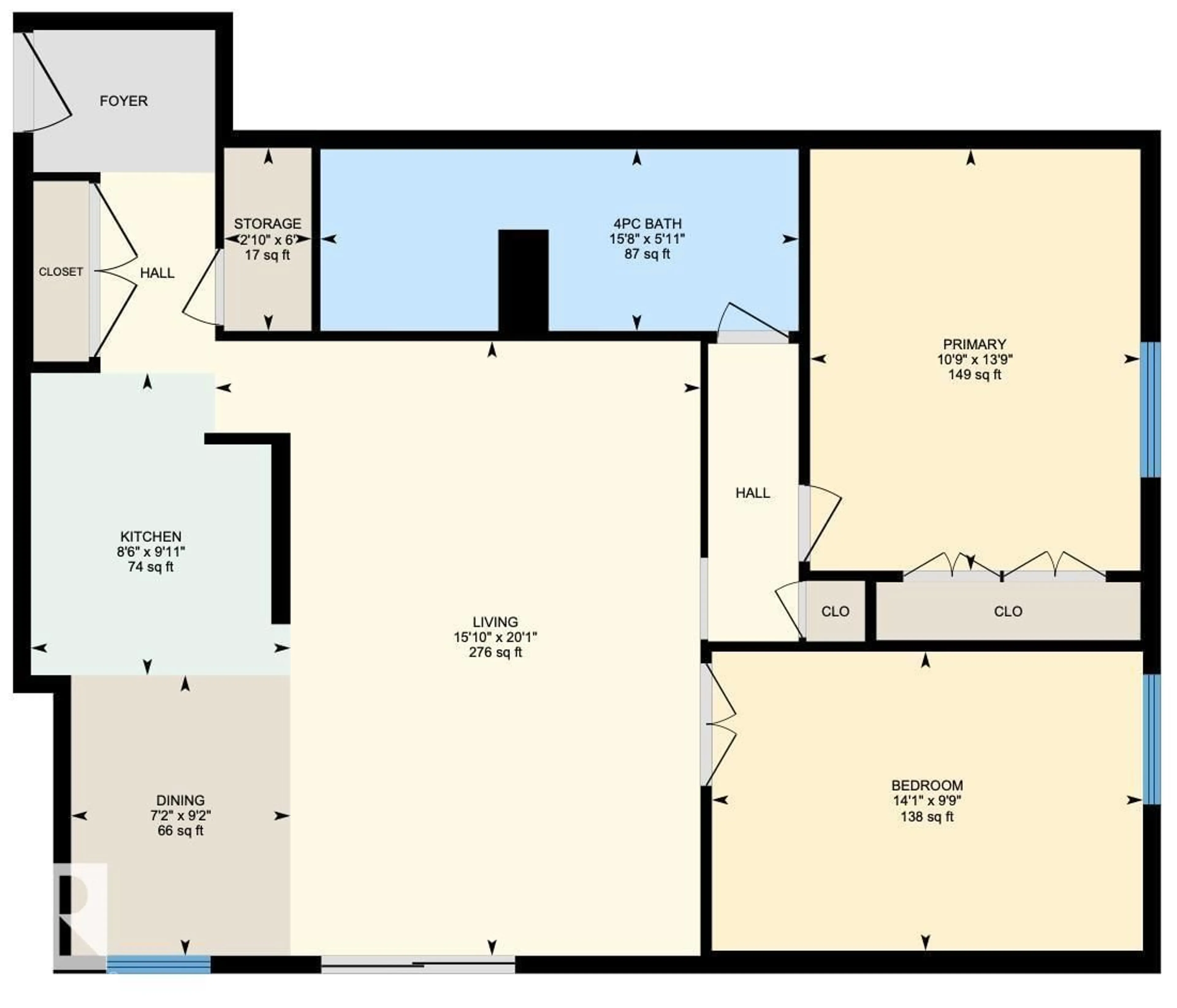 Floor plan for #702 - 11307 99 AV, Edmonton Alberta T5K0H2
