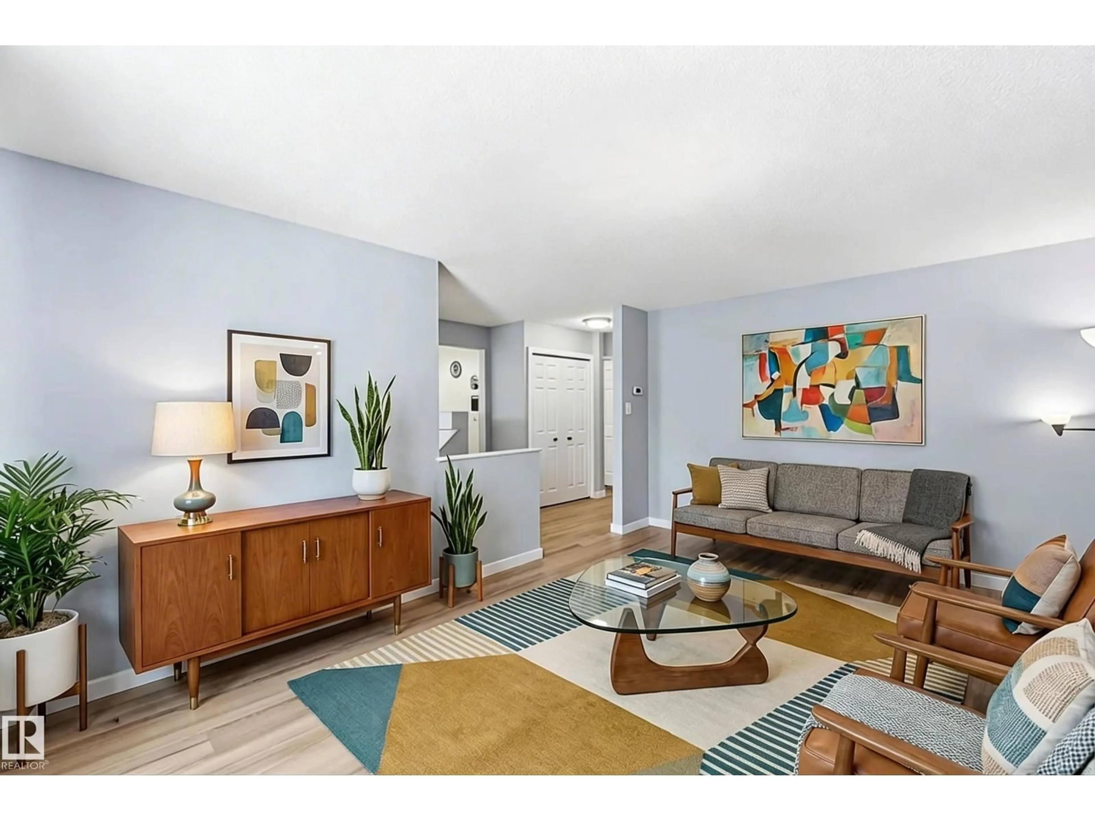 Living room with furniture, unknown for NW - 3528 49A ST, Edmonton Alberta T6L3V9