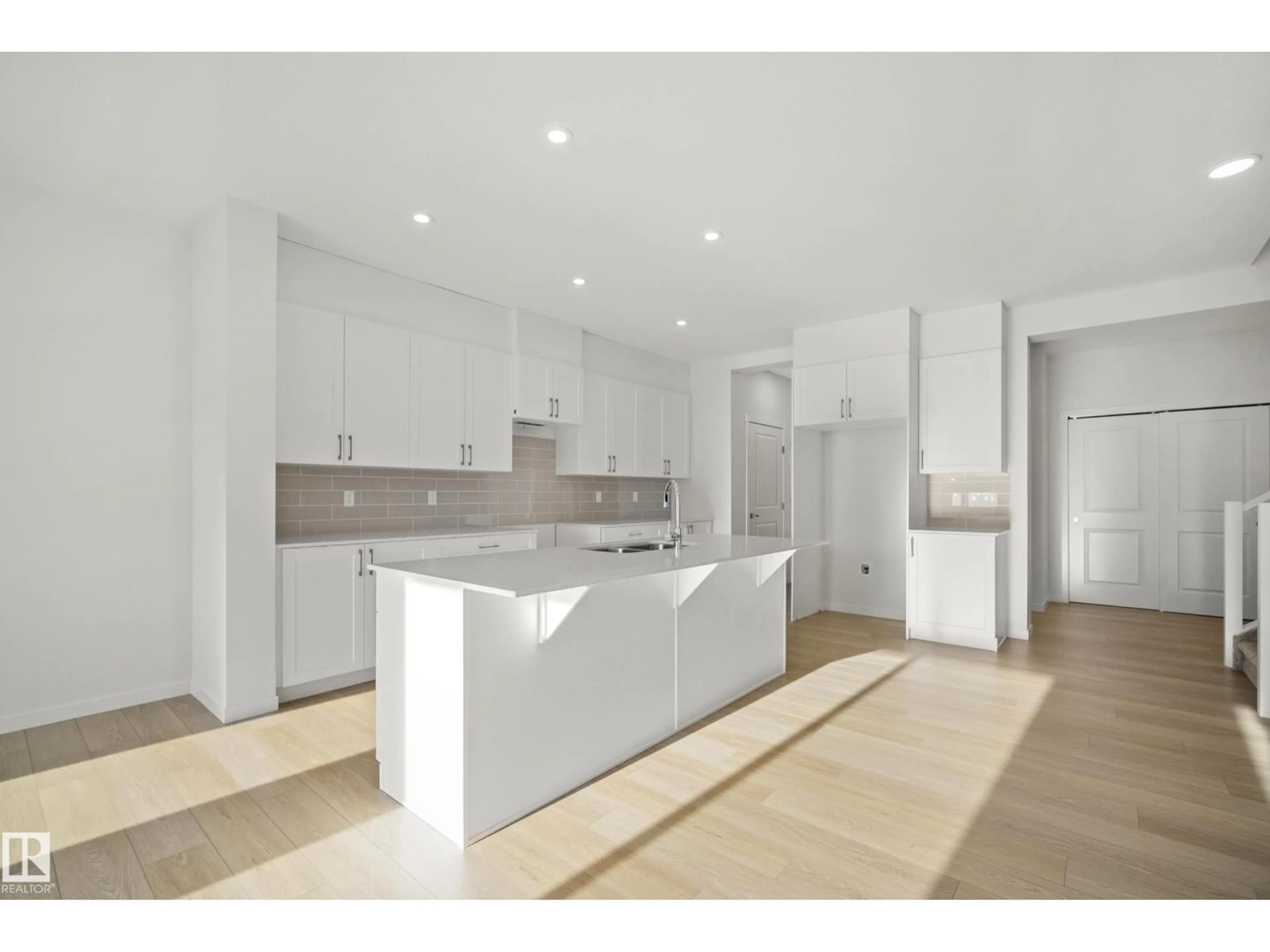 Open concept kitchen, ceramic/tile floor for 153 ROYAL ST, St. Albert Alberta T8N8C9