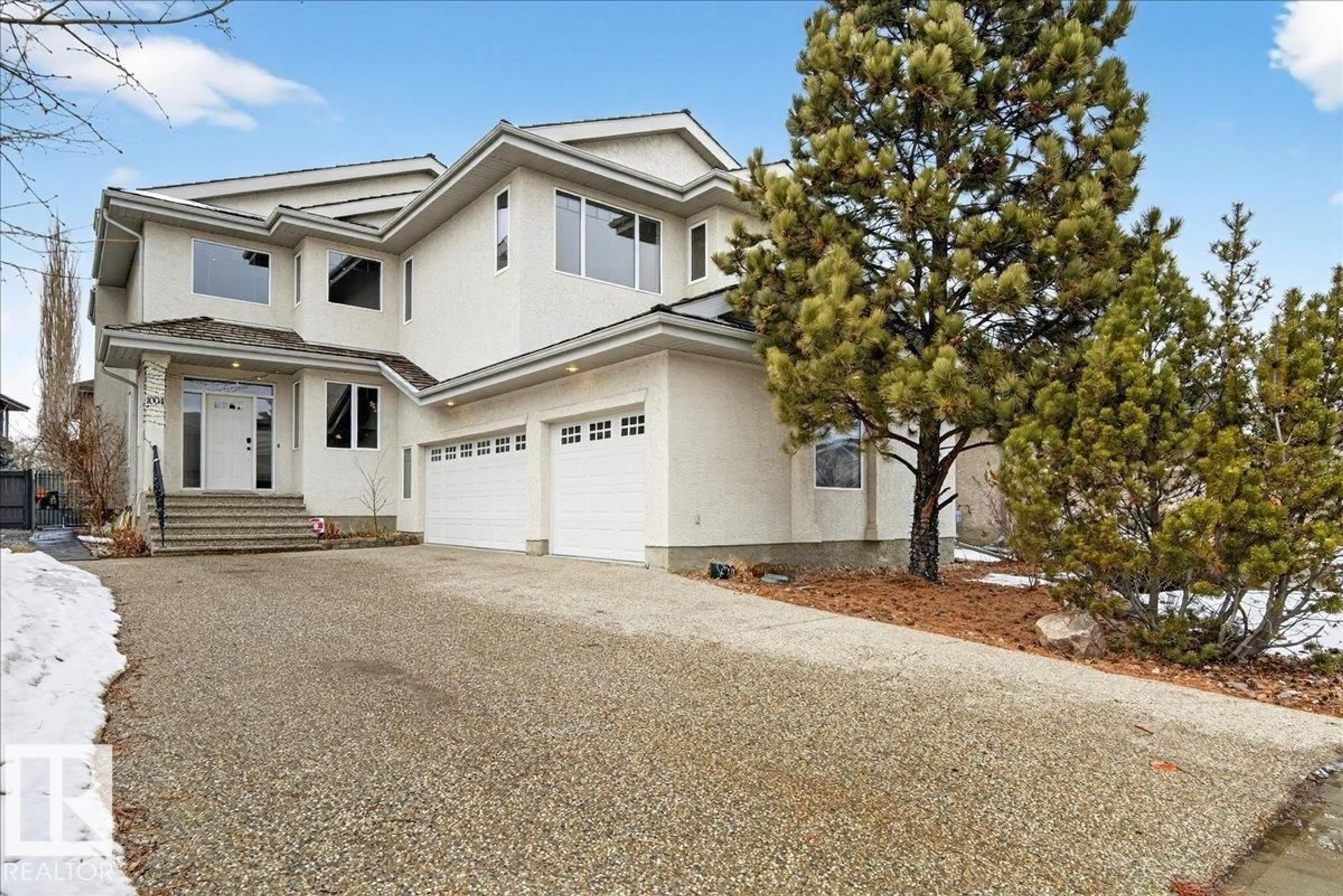 Home with vinyl exterior material, street for 1004 DOWNEY WY, Edmonton Alberta T6M2V4