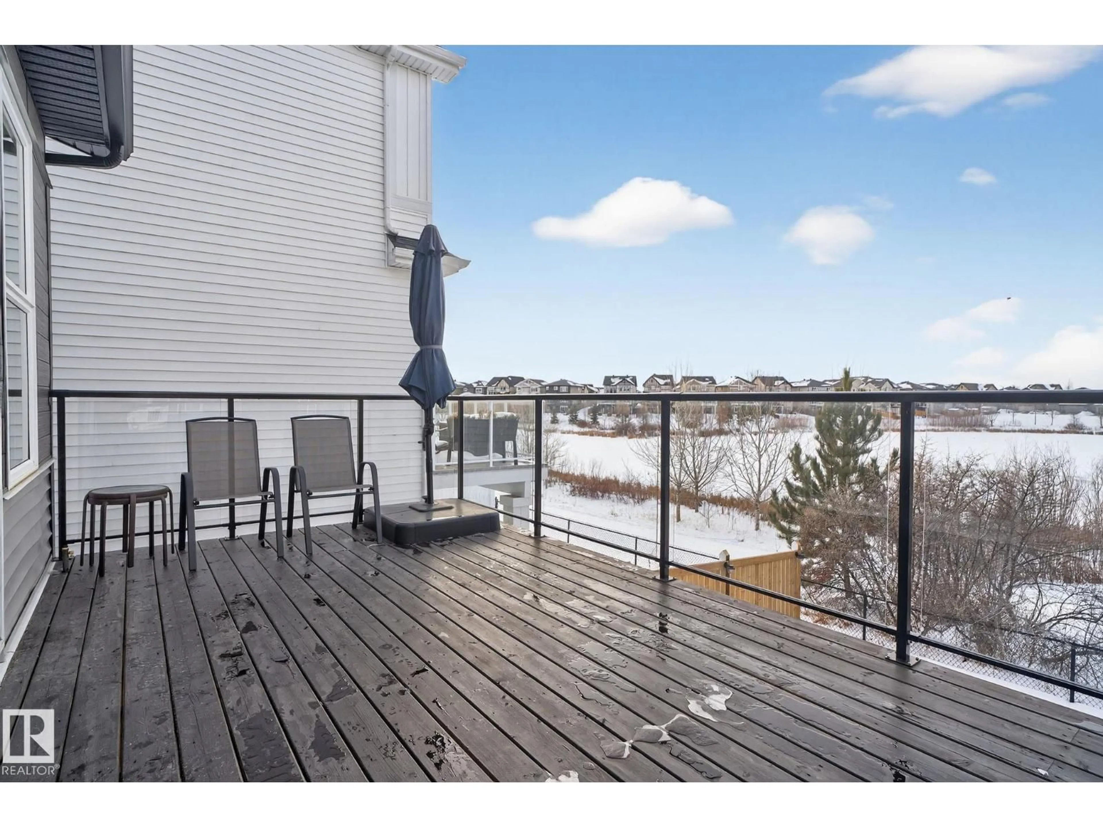 Patio, water/lake/river/ocean view for 3230 PARKER LOOP, Edmonton Alberta T6W4R8