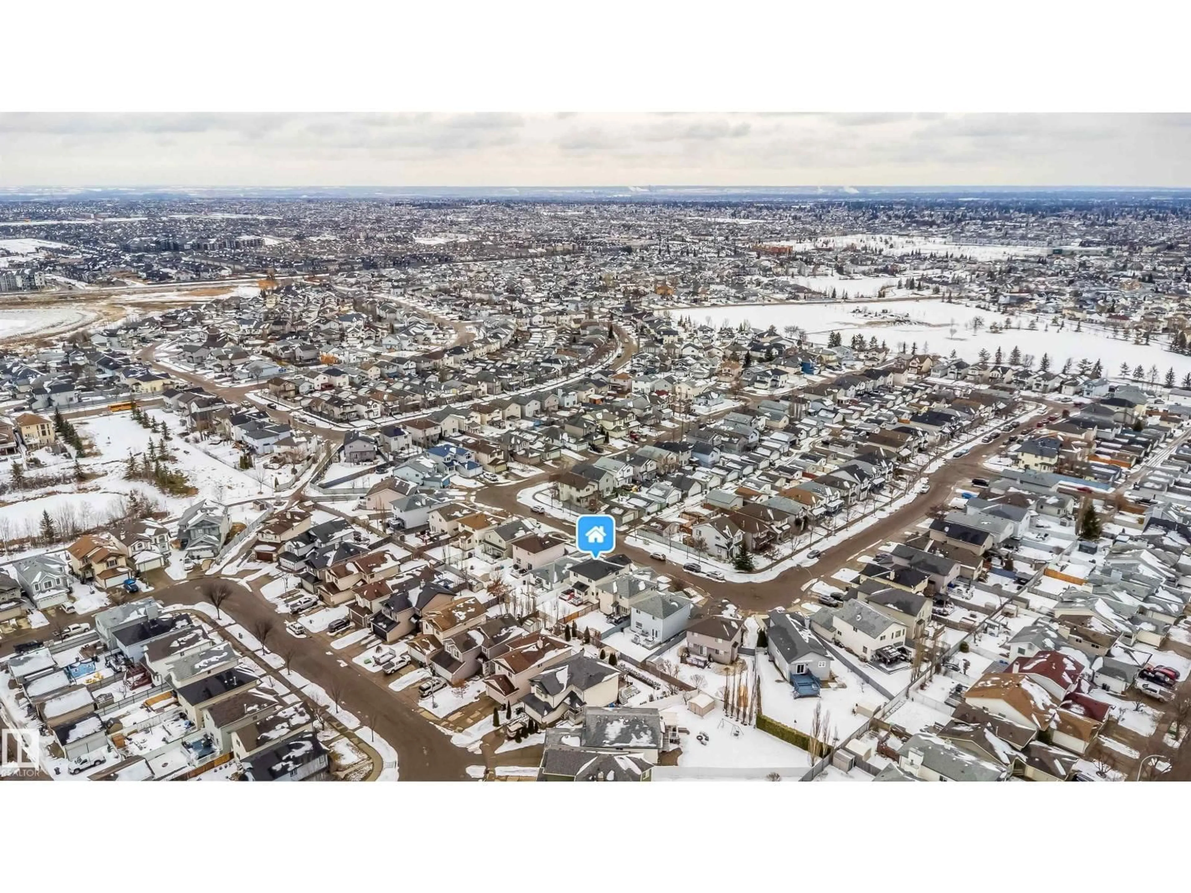 A pic from outside/outdoor area/front of a property/back of a property/a pic from drone, street for NW - 8932 175 AV, Edmonton Alberta T5Z3X8