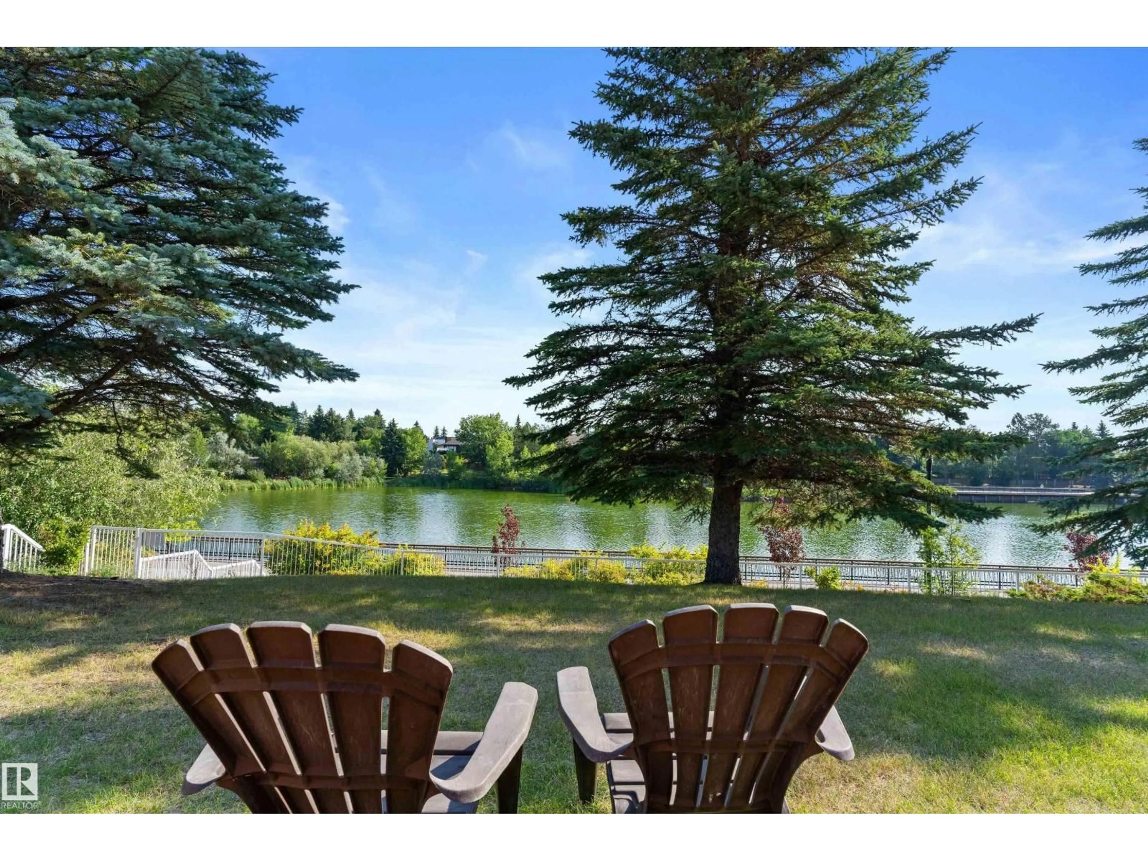 Patio, water/lake/river/ocean view for 124 15499 CASTLE DOWNS RD NW, Edmonton Alberta T5X5Y3
