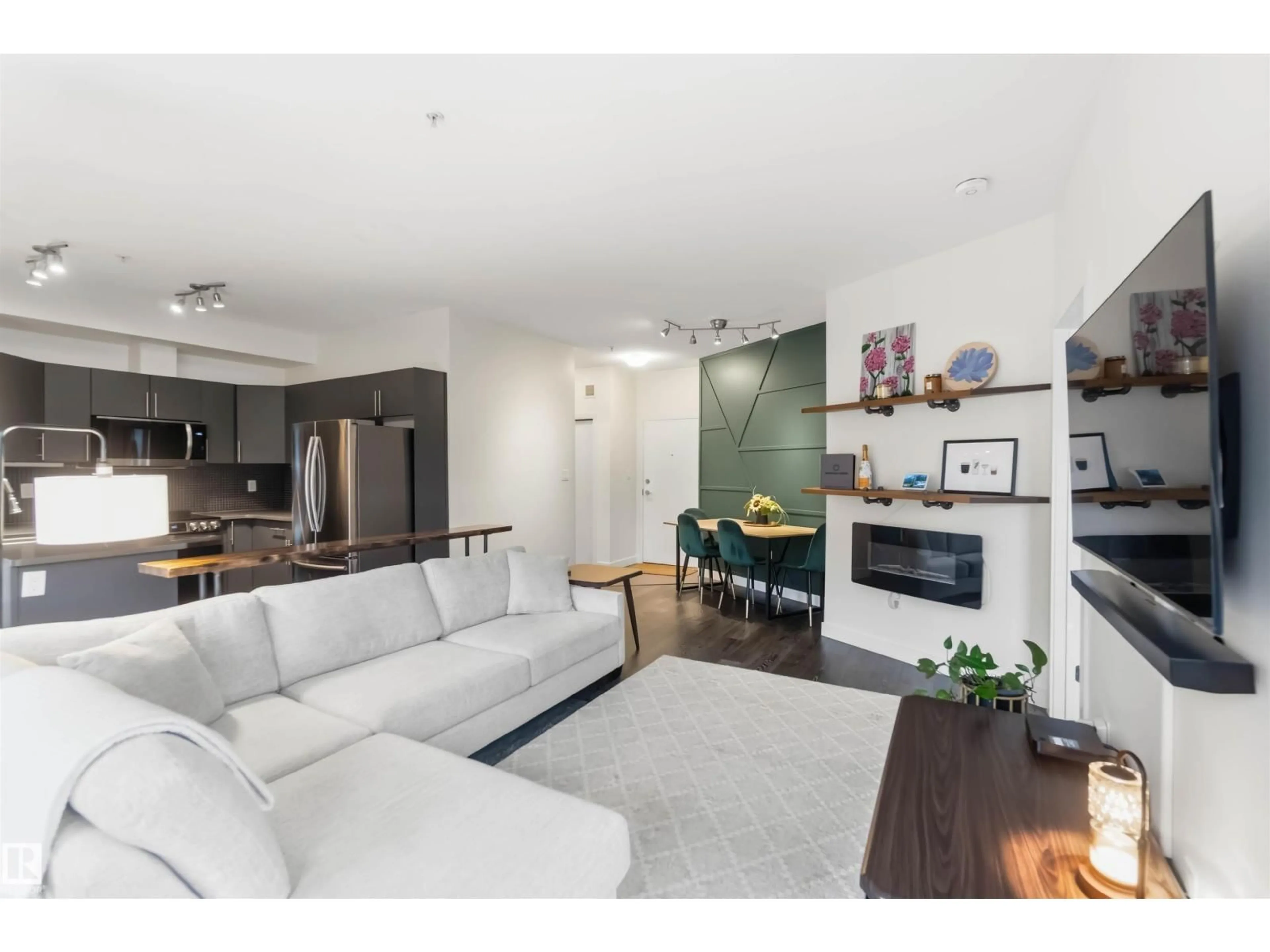 Living room with furniture, unknown for #114 - 10611 117 ST NW, Edmonton Alberta T5H0G6