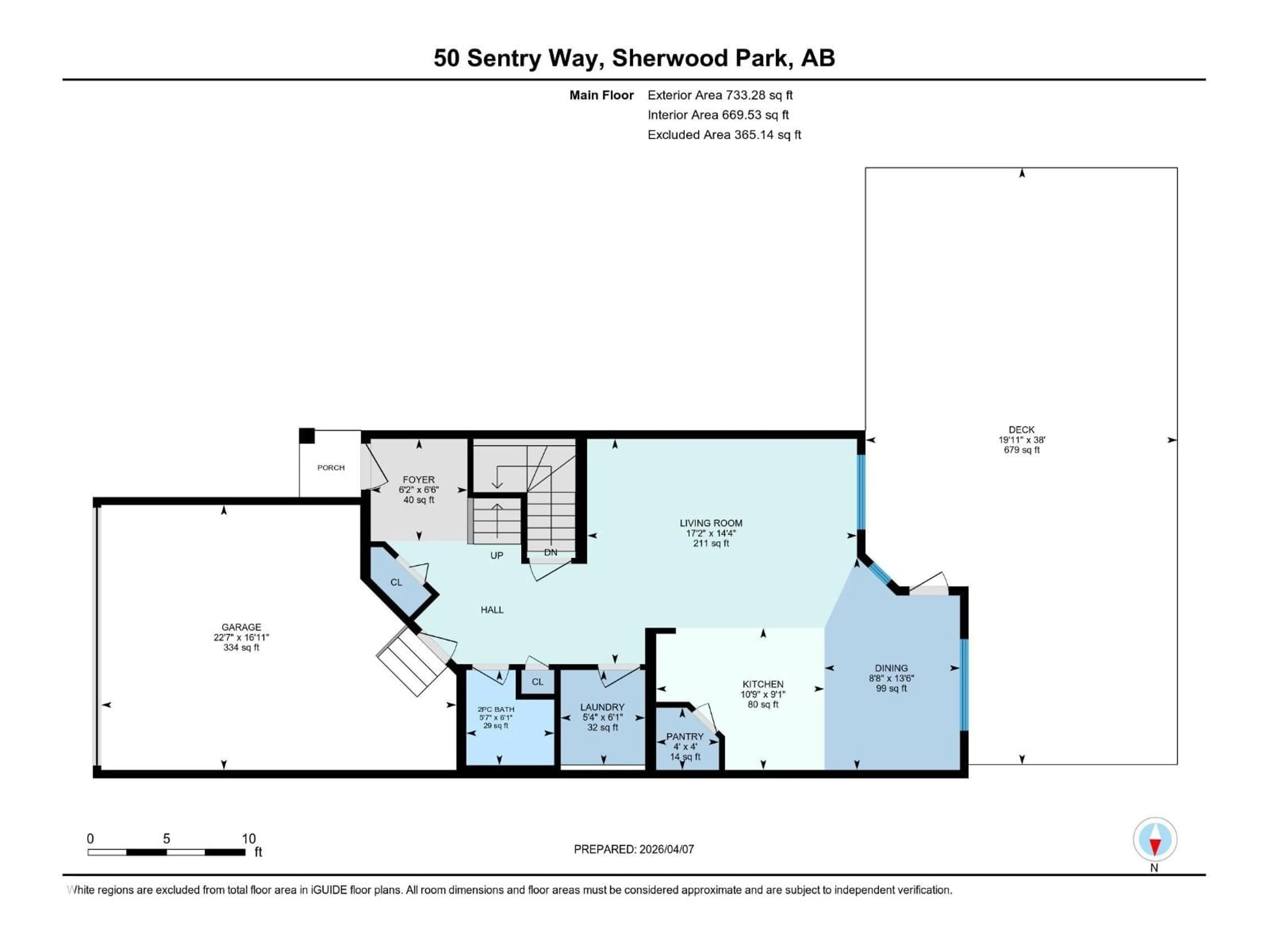 Floor plan for 50 SENTRY WY, Sherwood Park Alberta T8H1A9