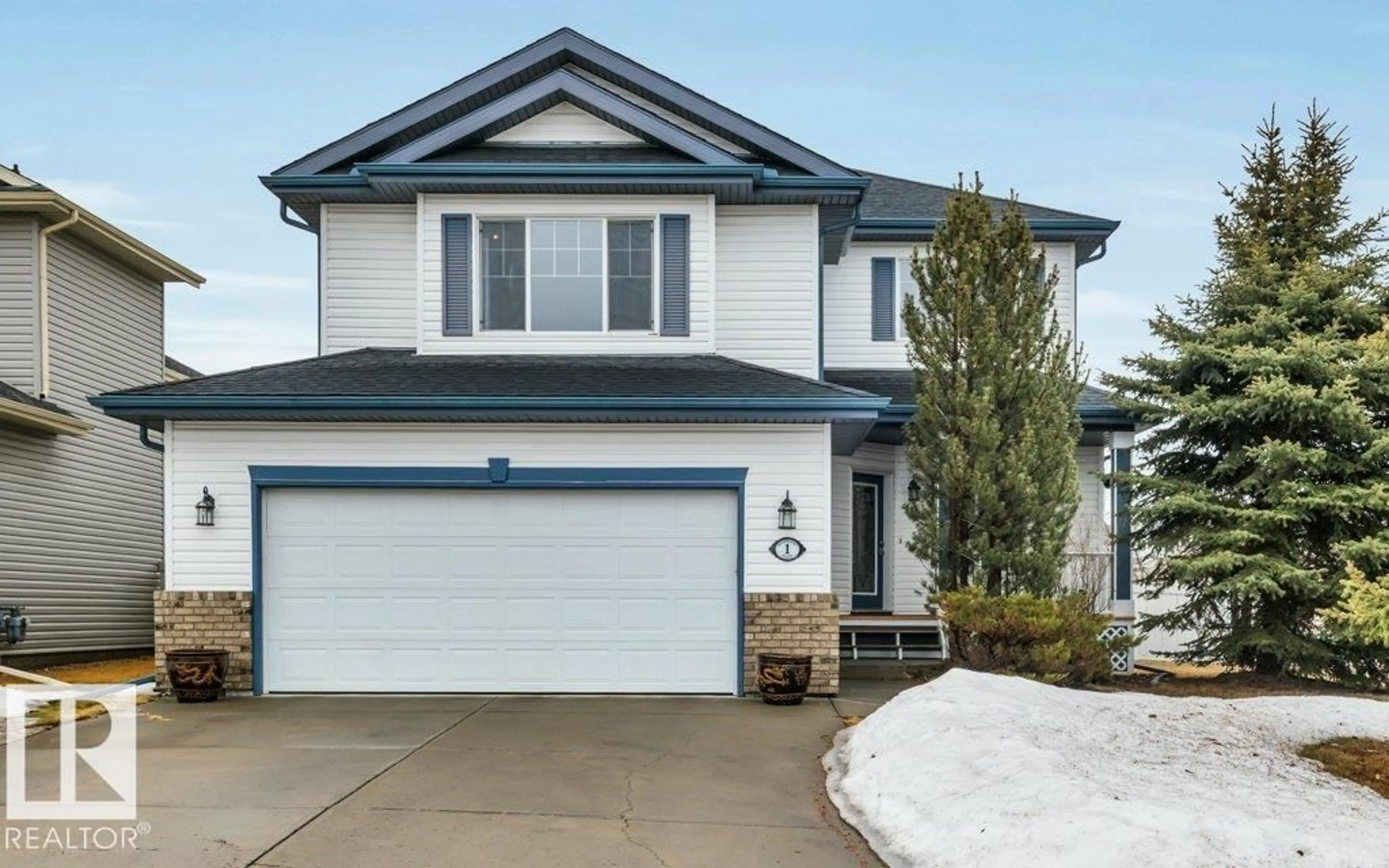Home with vinyl exterior material, street for 1 ROSEMOUNT, Beaumont Alberta T4X1S3