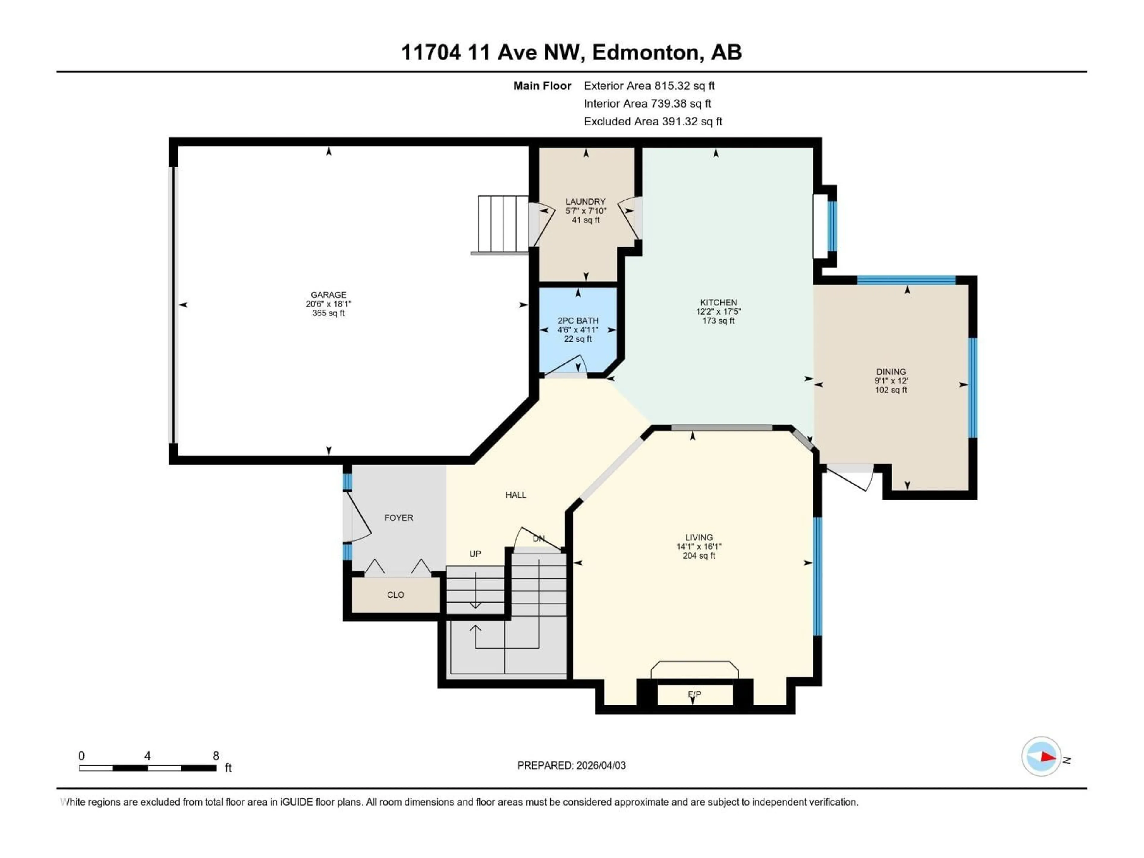 Floor plan for 11704 11 AV, Edmonton Alberta T6J7C3