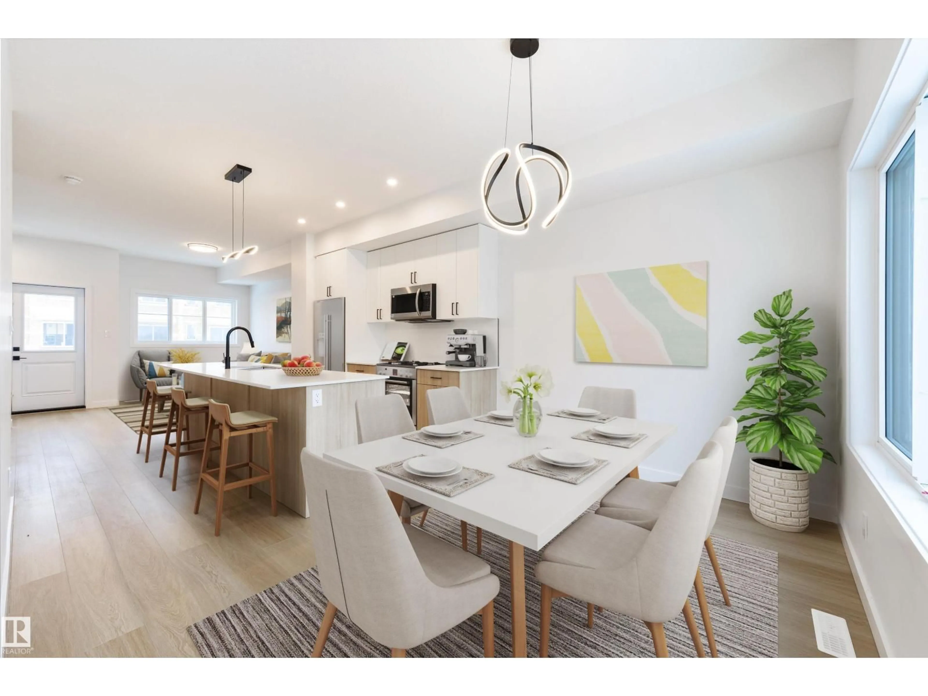 Open concept kitchen, unknown for SW - 49 18120 28 AVE, Edmonton Alberta T6W4V2