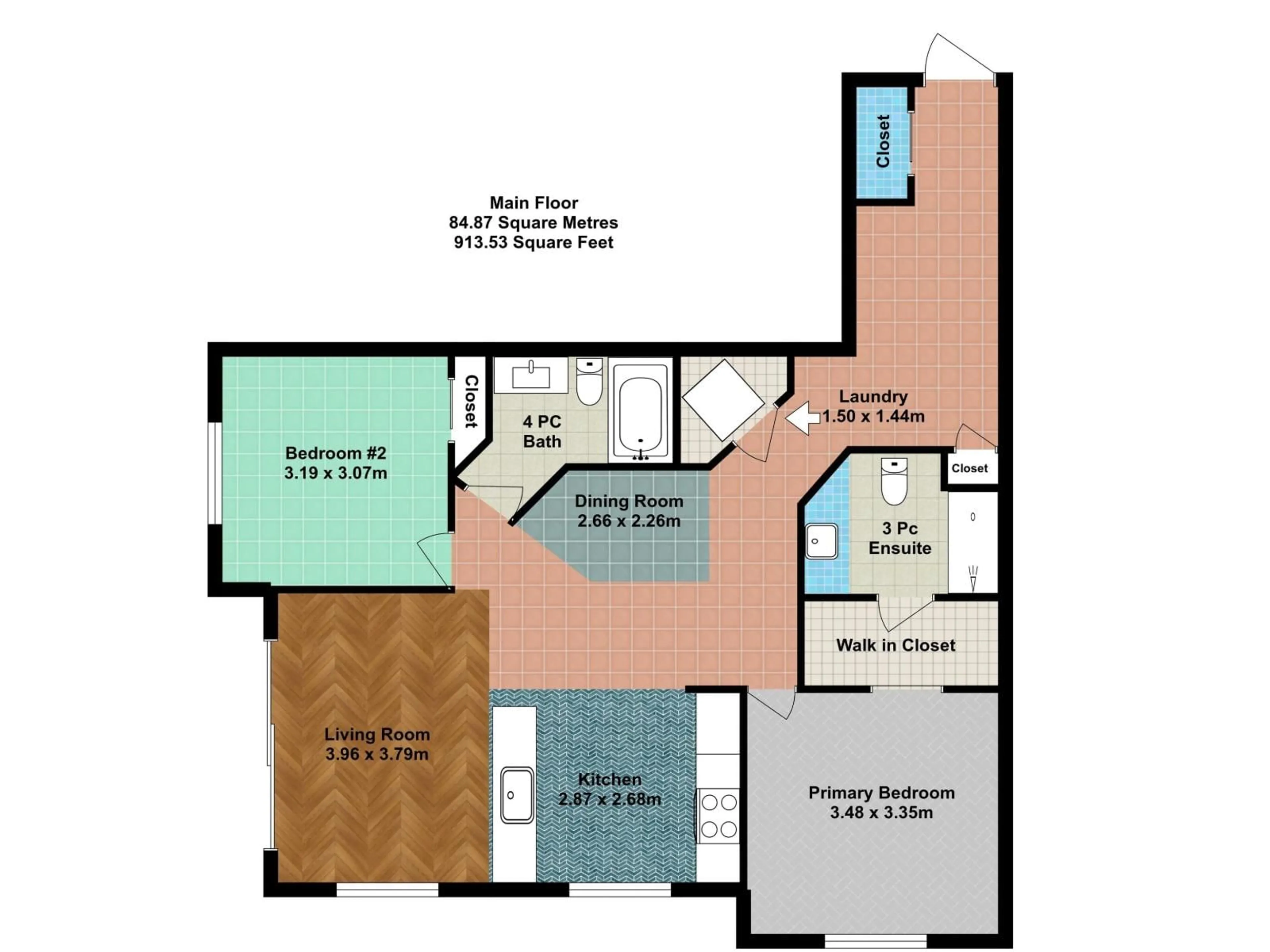 Floor plan for #408 - 1230 WINDERMERE WY, Edmonton Alberta T6W2J3