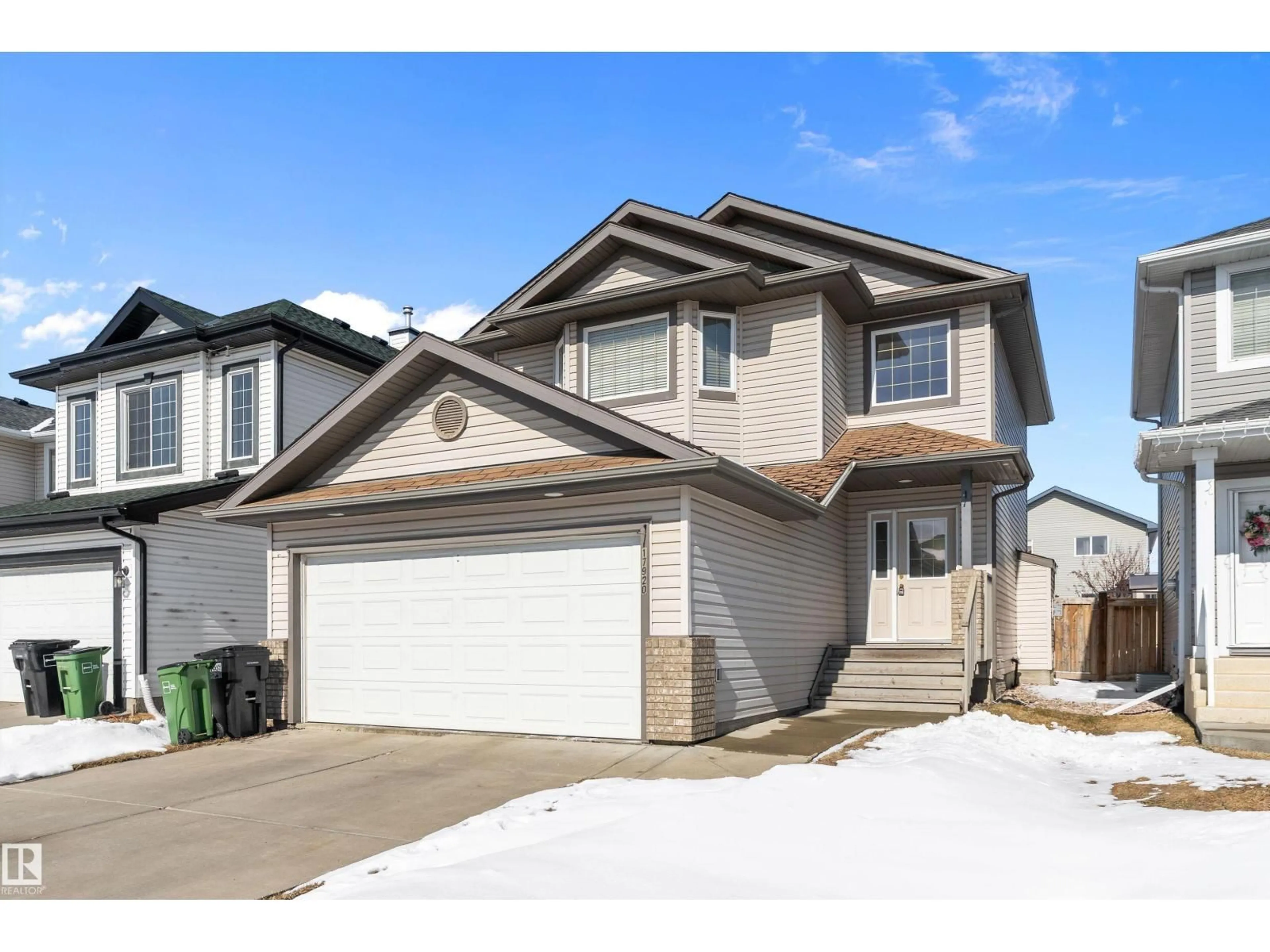 Home with vinyl exterior material, street for 17920 90 ST, Edmonton Alberta T5Z0A1