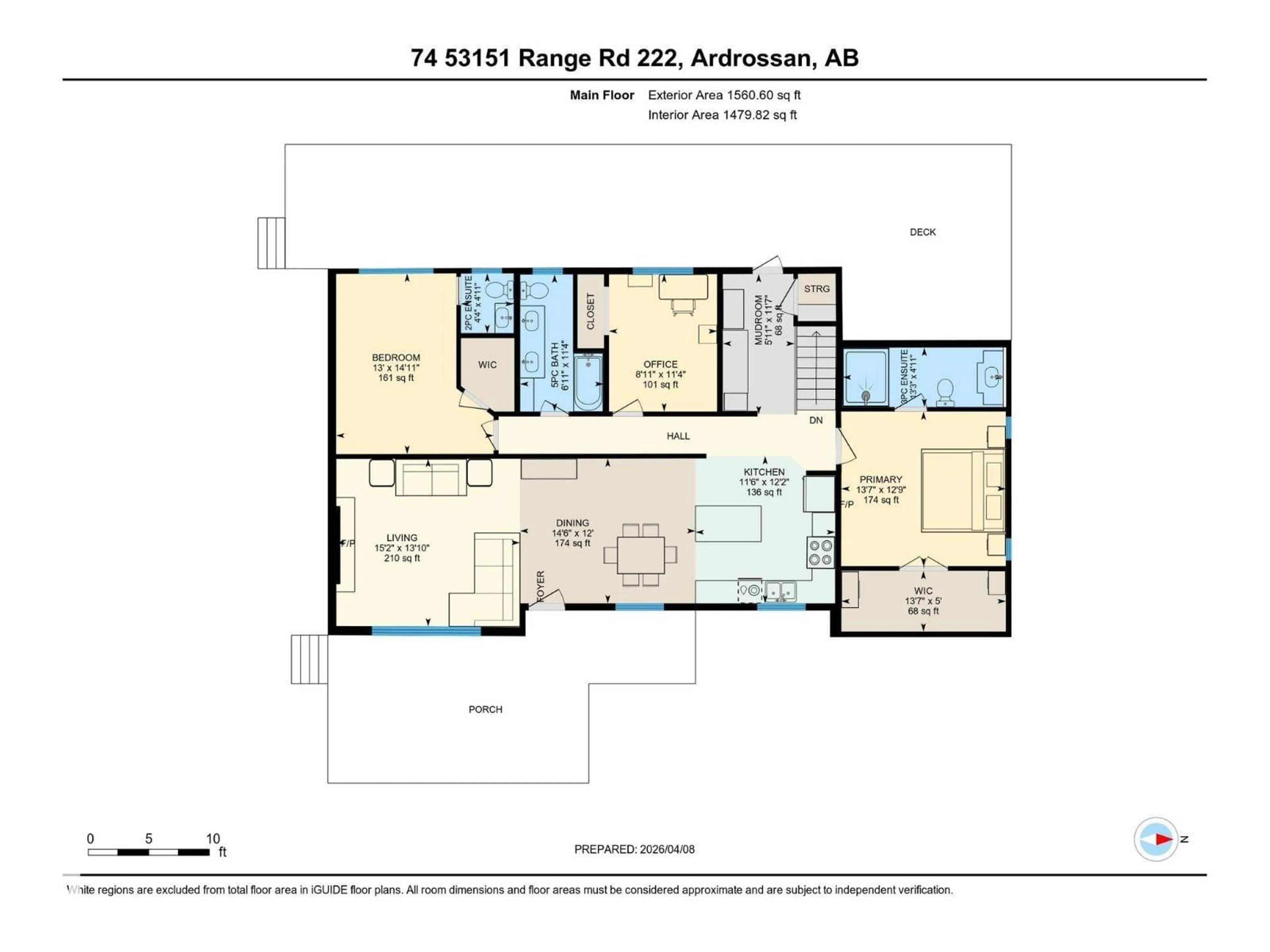 Floor plan for 74 53151 RGE ROAD 222, Rural Strathcona County Alberta T8E2J8