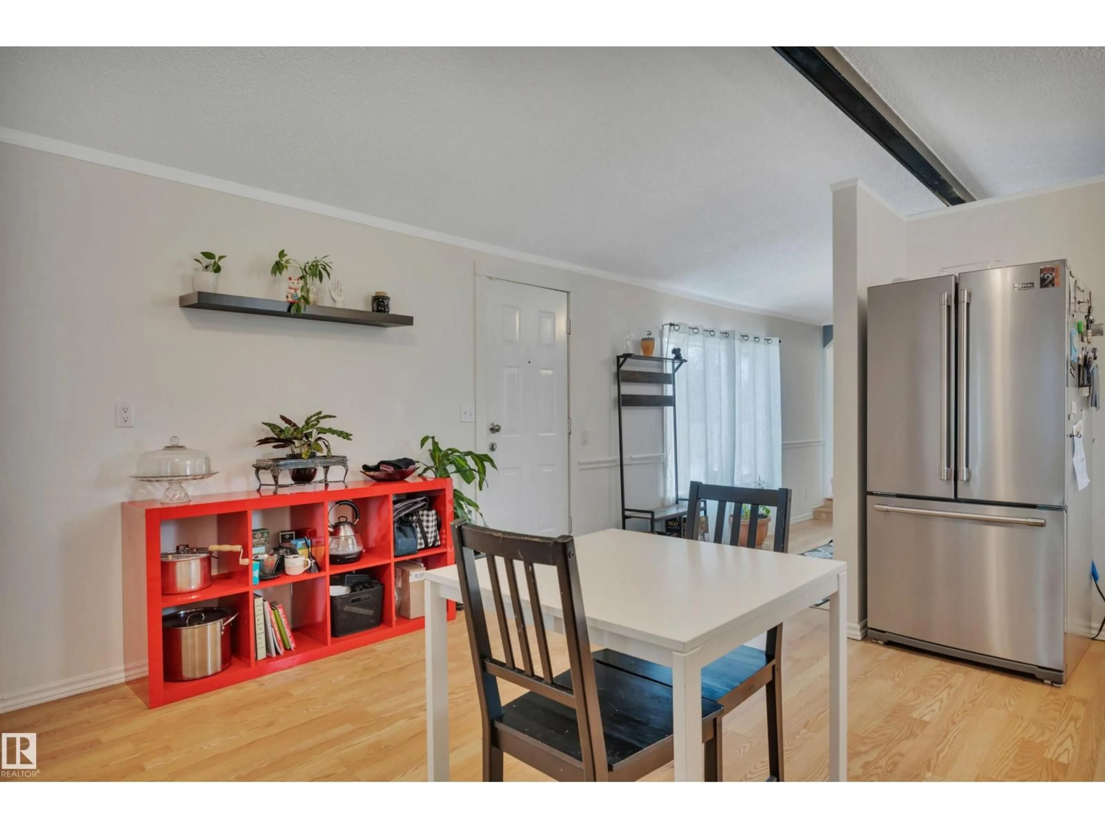 Open concept kitchen, wood/laminate floor for NW NW - 140 EVERGREEN PA, Edmonton Alberta T5Y4M2