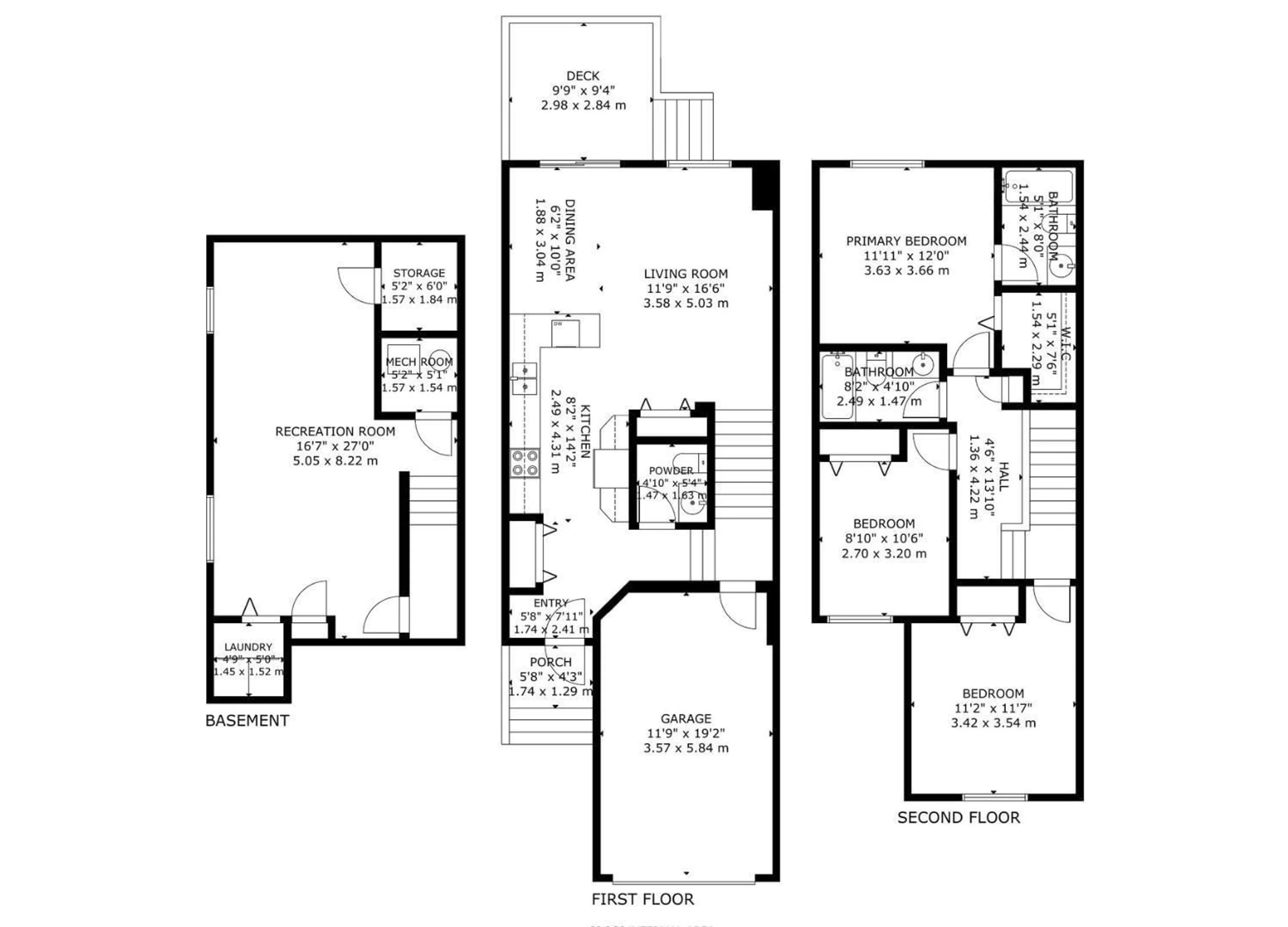 Floor plan for 87 HANEY LD, Spruce Grove Alberta T7X0B1