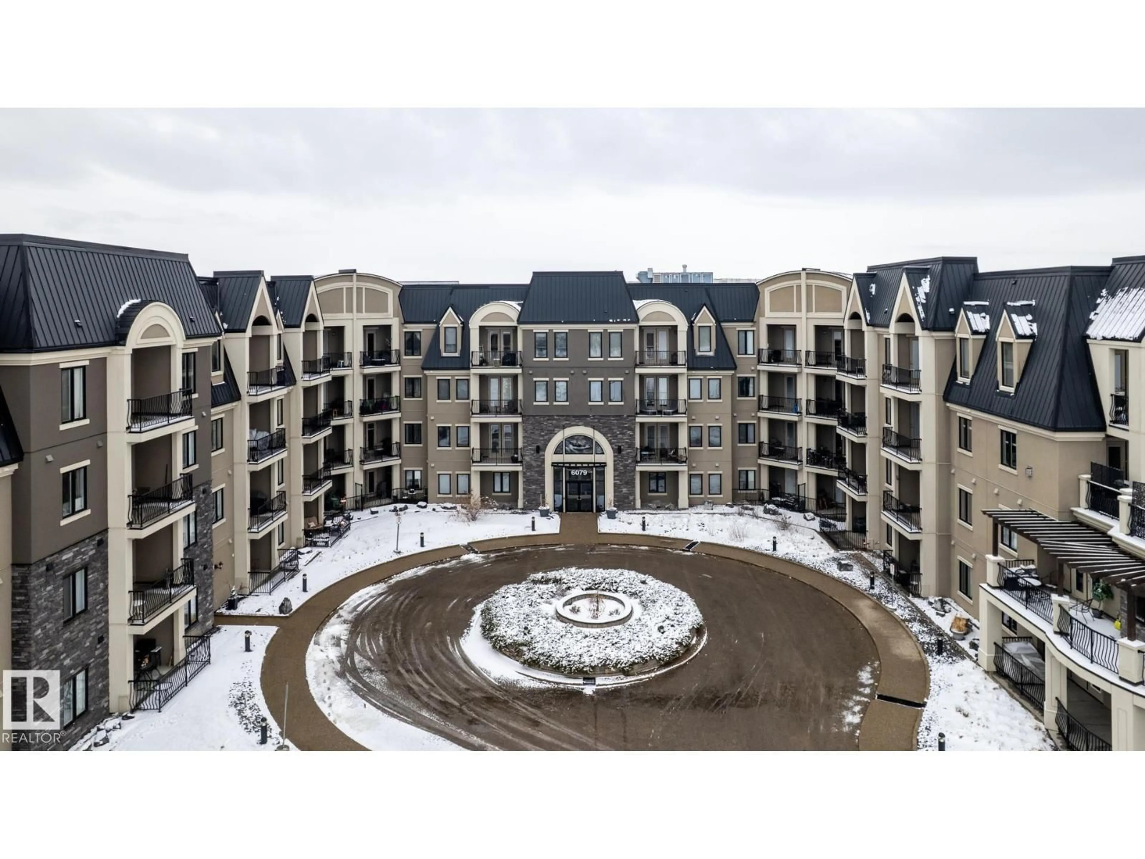 A pic from outside/outdoor area/front of a property/back of a property/a pic from drone, building for 6079 - 454 MAYNARD WY, Edmonton Alberta T6R0S4