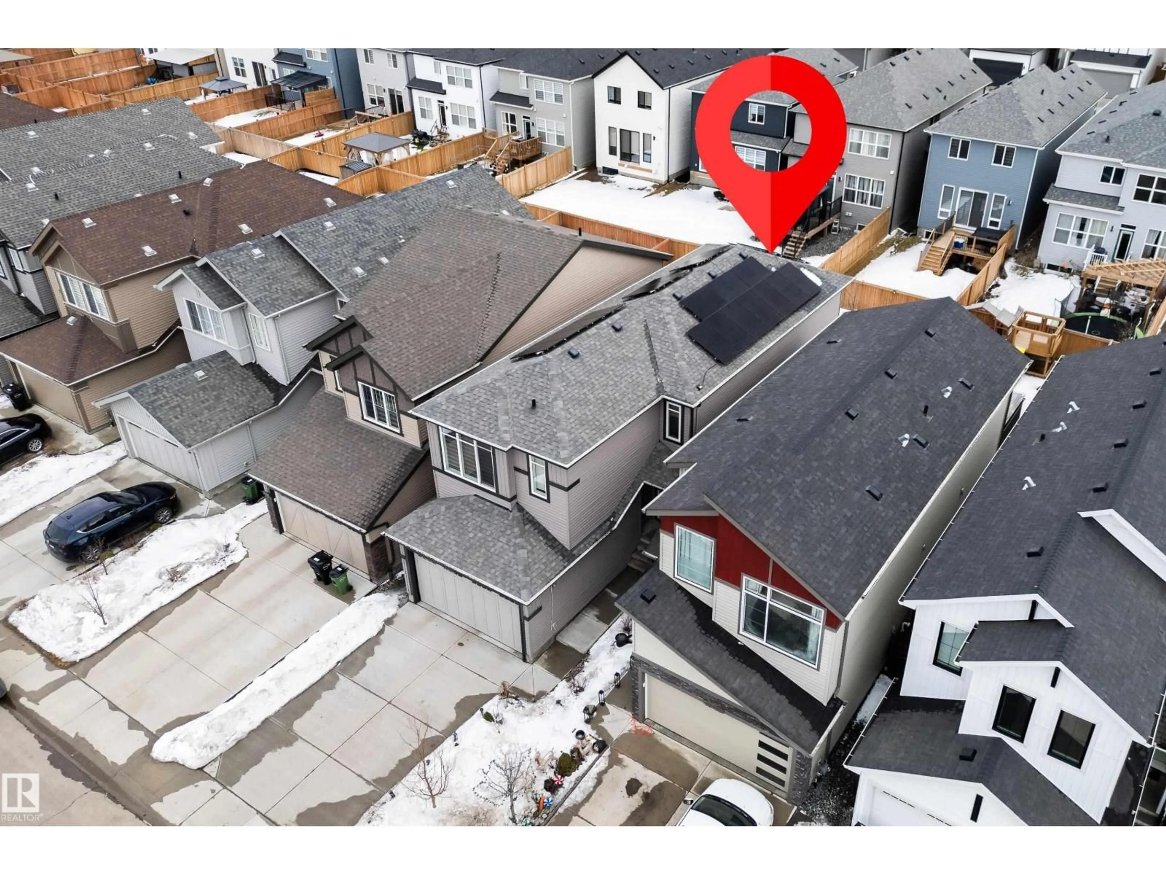 A pic from outside/outdoor area/front of a property/back of a property/a pic from drone, street for 22931 96 AV, Edmonton Alberta T5T7R4