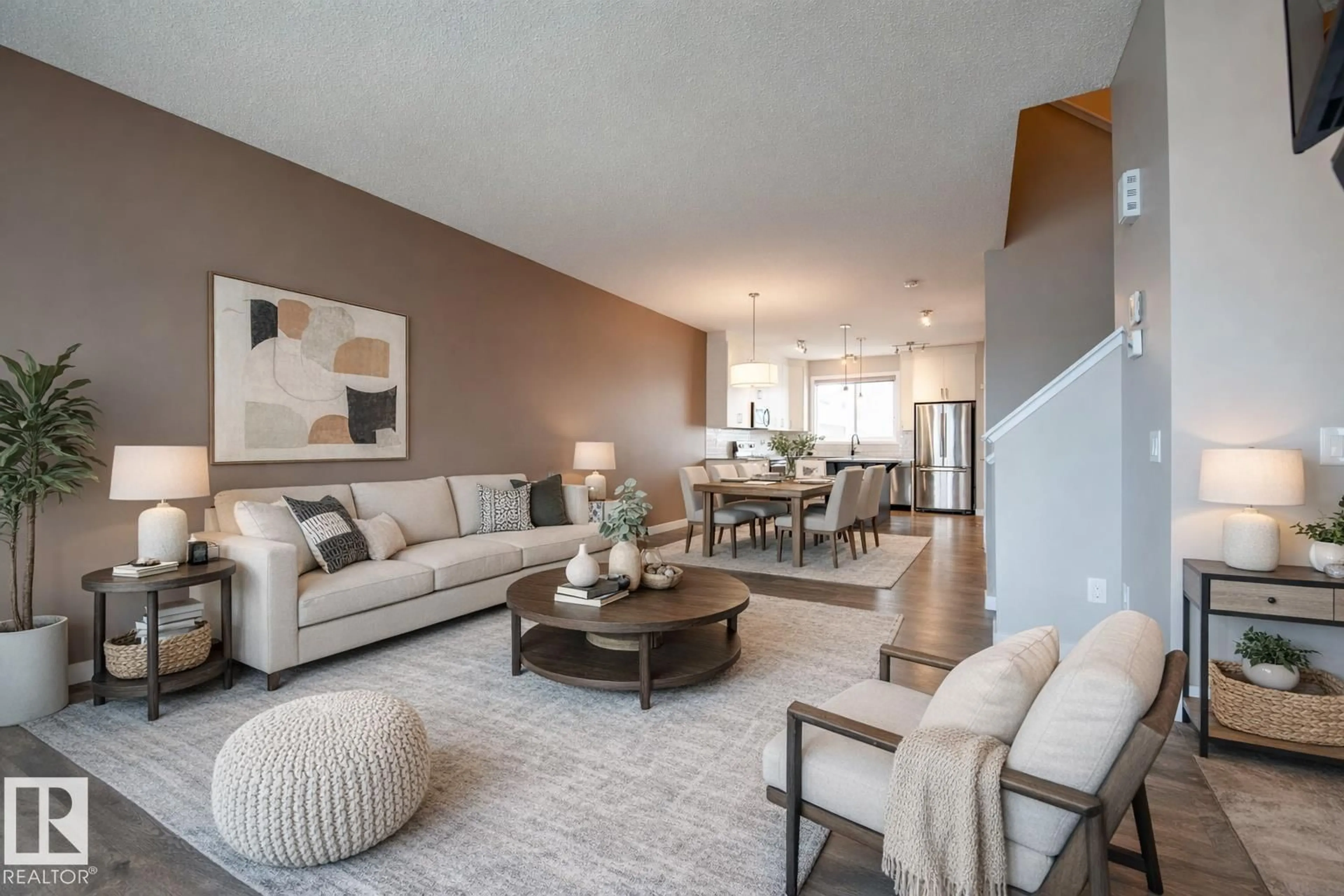 Living room with furniture, unknown for 2327 84 ST, Edmonton Alberta T6X1A2