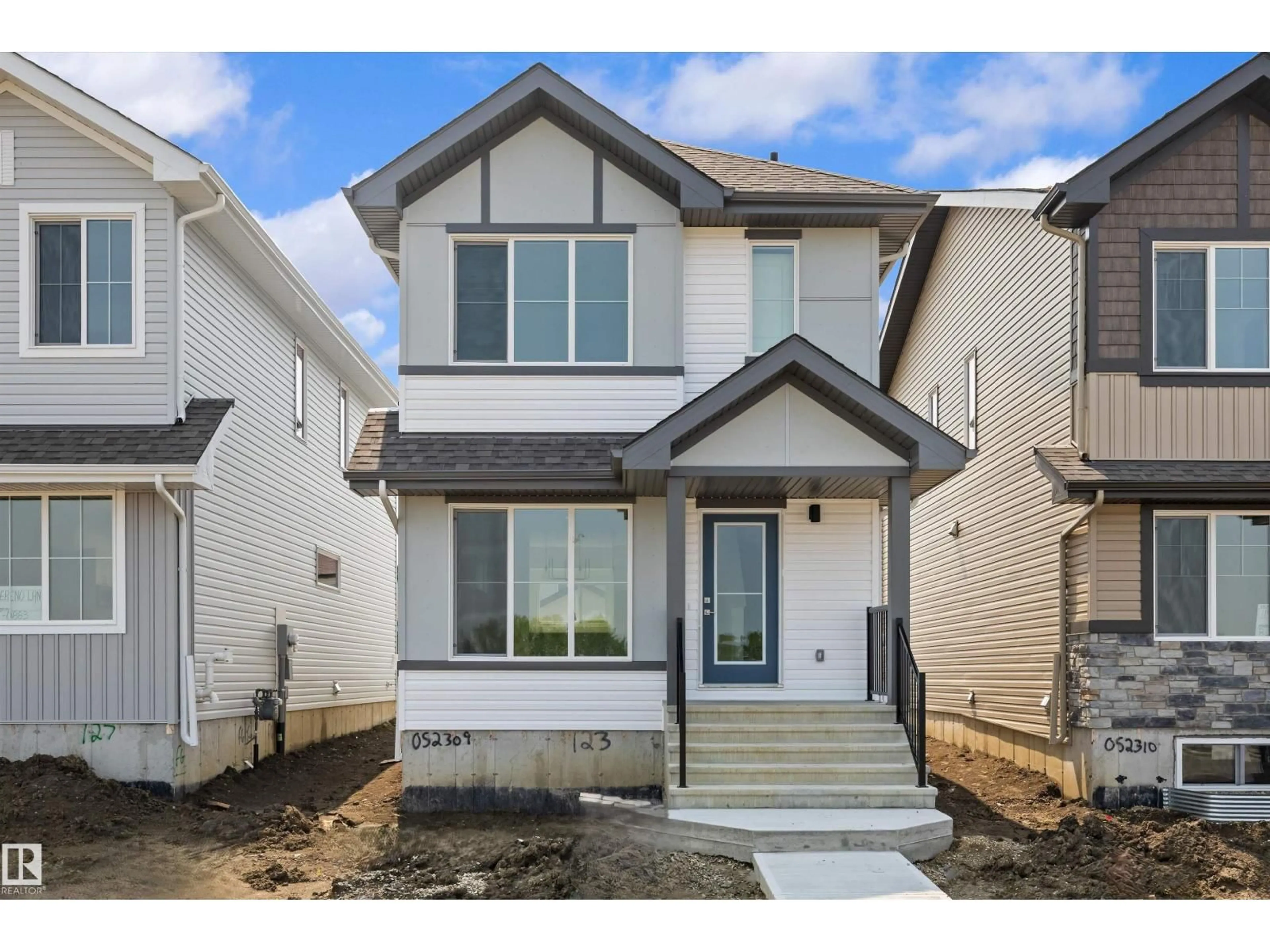 Home with brick exterior material, street for 123 SERENO LN, Fort Saskatchewan Alberta T8L0Z9