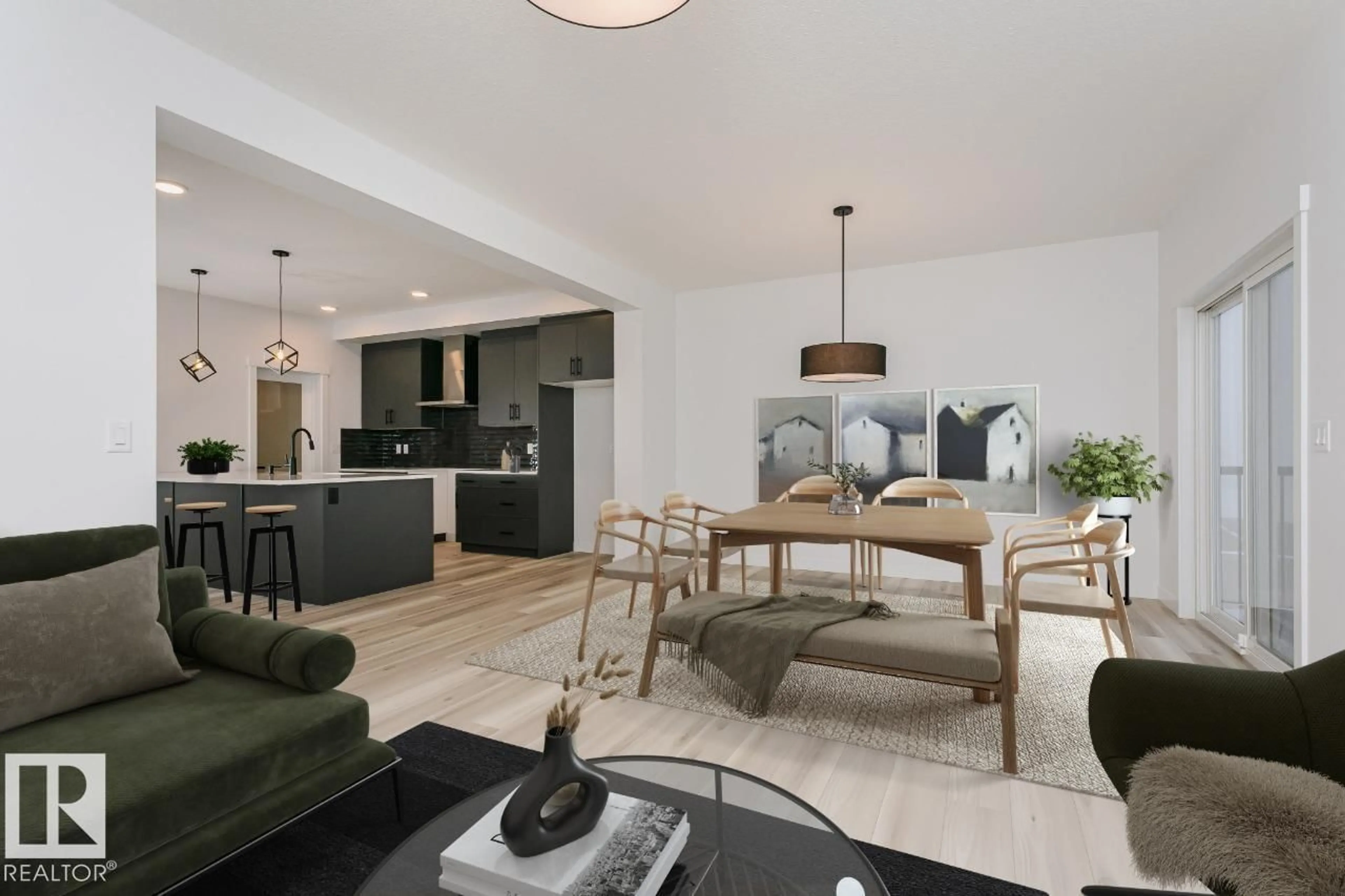 Open concept kitchen, unknown for NW - 1839 188 ST, Edmonton Alberta T6T2M9