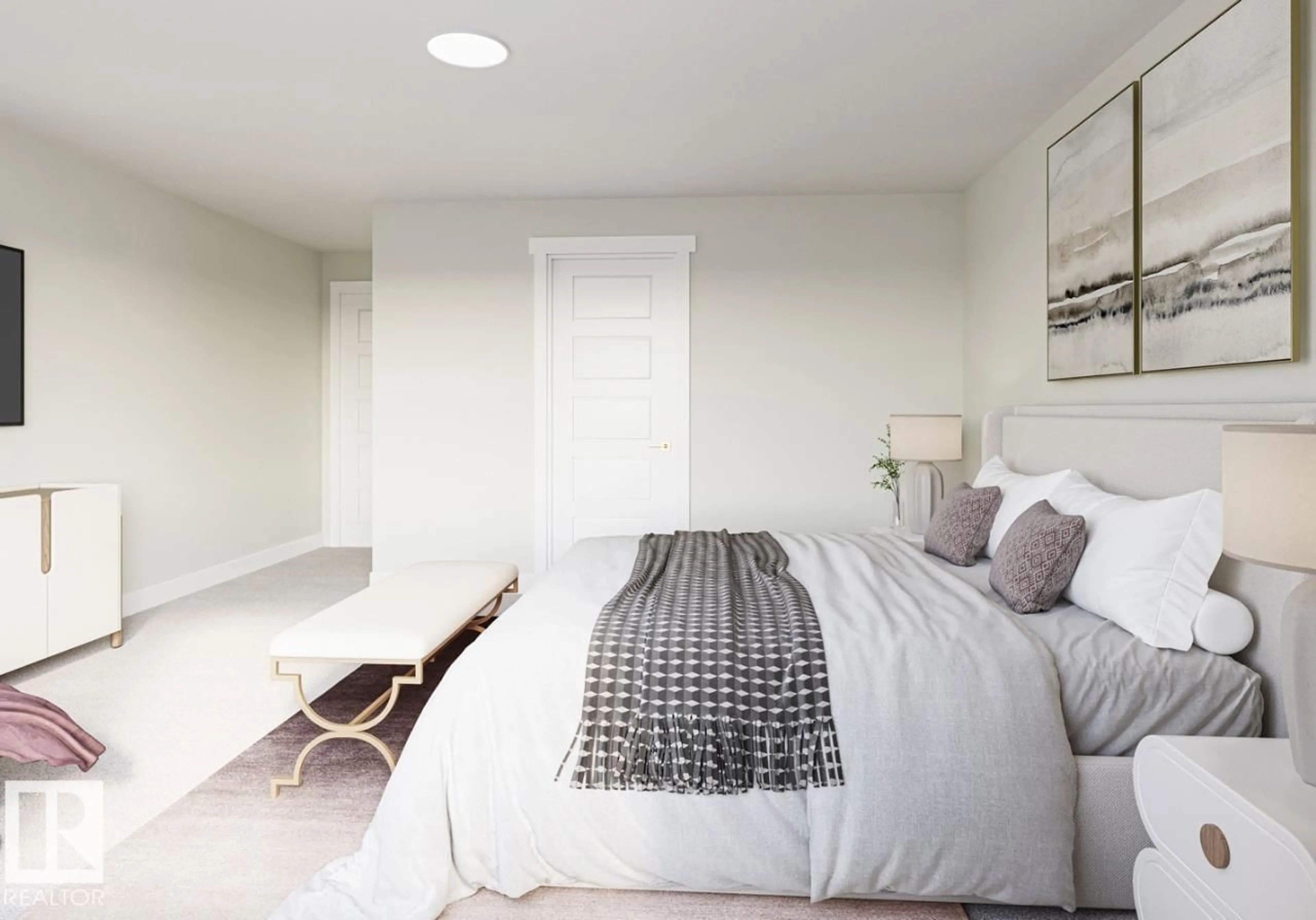 Bedroom with bed, unknown for 260 FALCON CR, Leduc Alberta T0B3M3