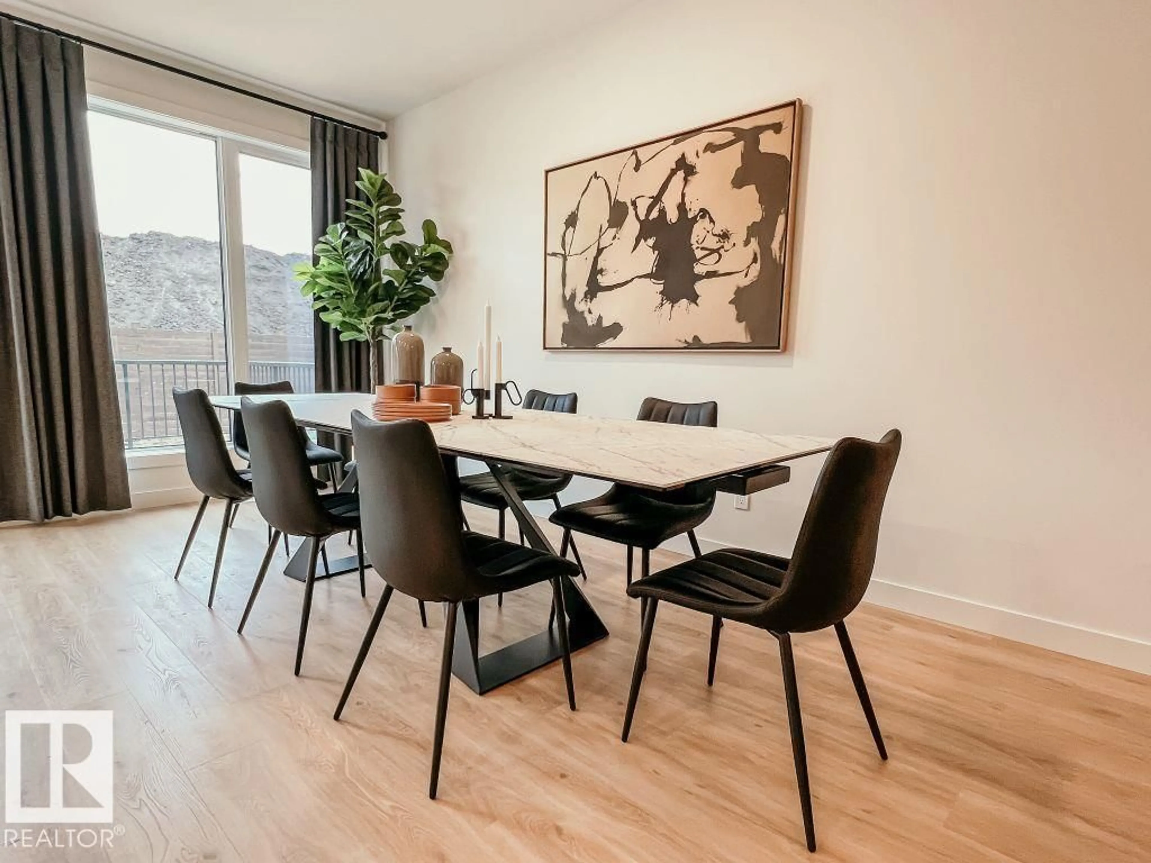Dining room, wood/laminate floor for SW - 2336 160 ST, Edmonton Alberta T6W4E5