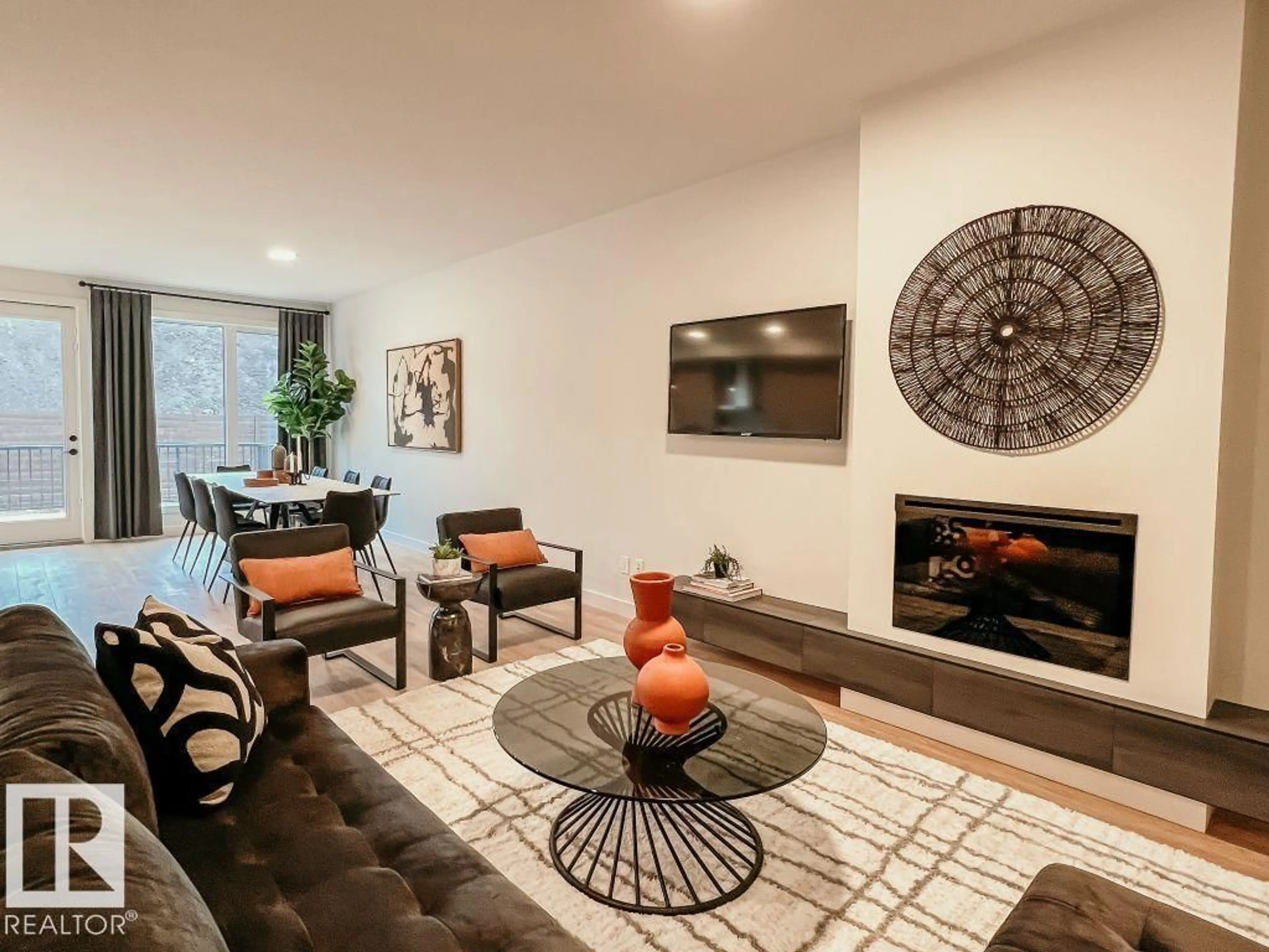 Living room with furniture, ceramic/tile floor for SW - 2336 160 ST, Edmonton Alberta T6W4E5