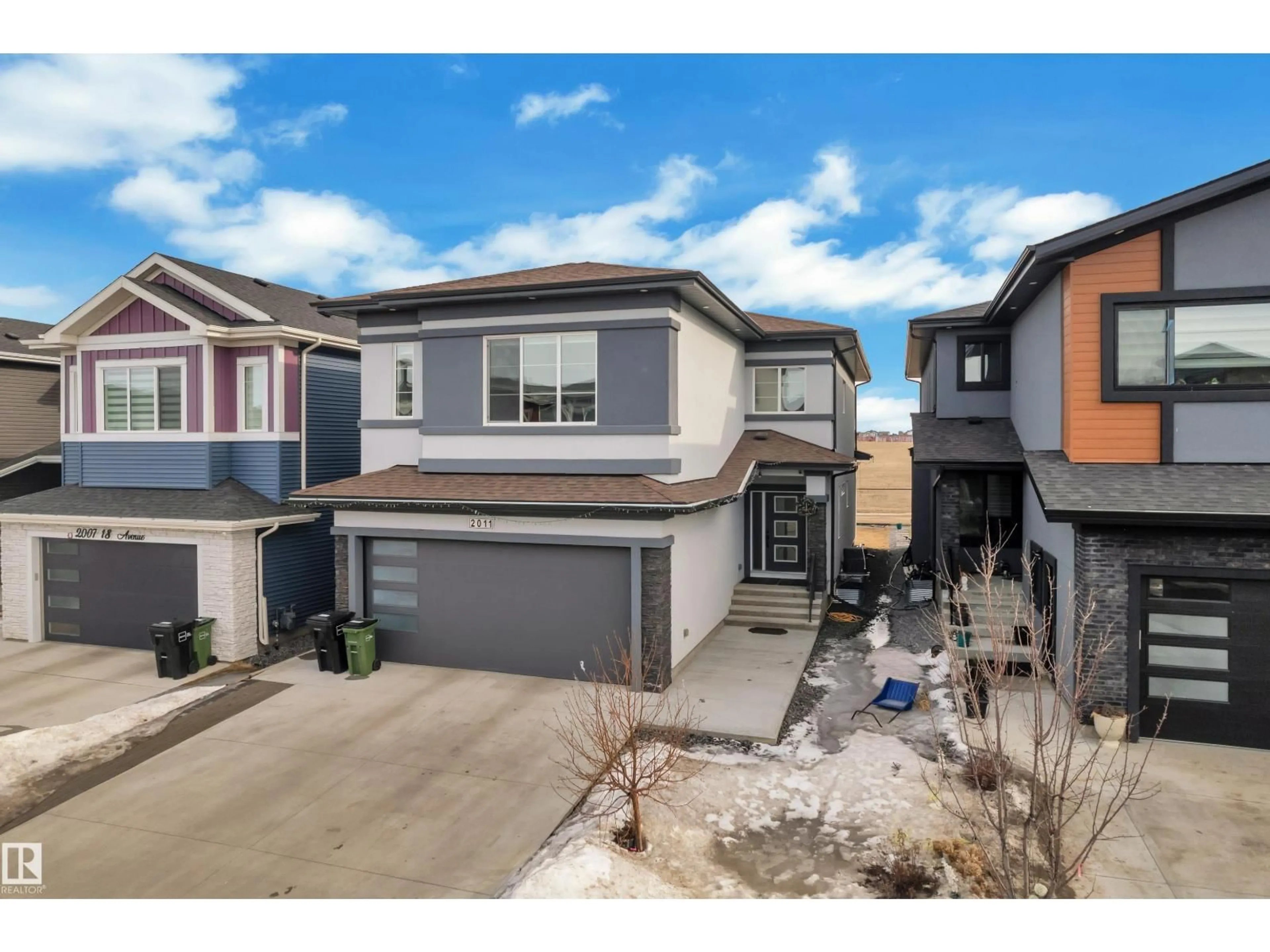 A pic from outside/outdoor area/front of a property/back of a property/a pic from drone, street for 2011 18 AV, Edmonton Alberta T6T2M8