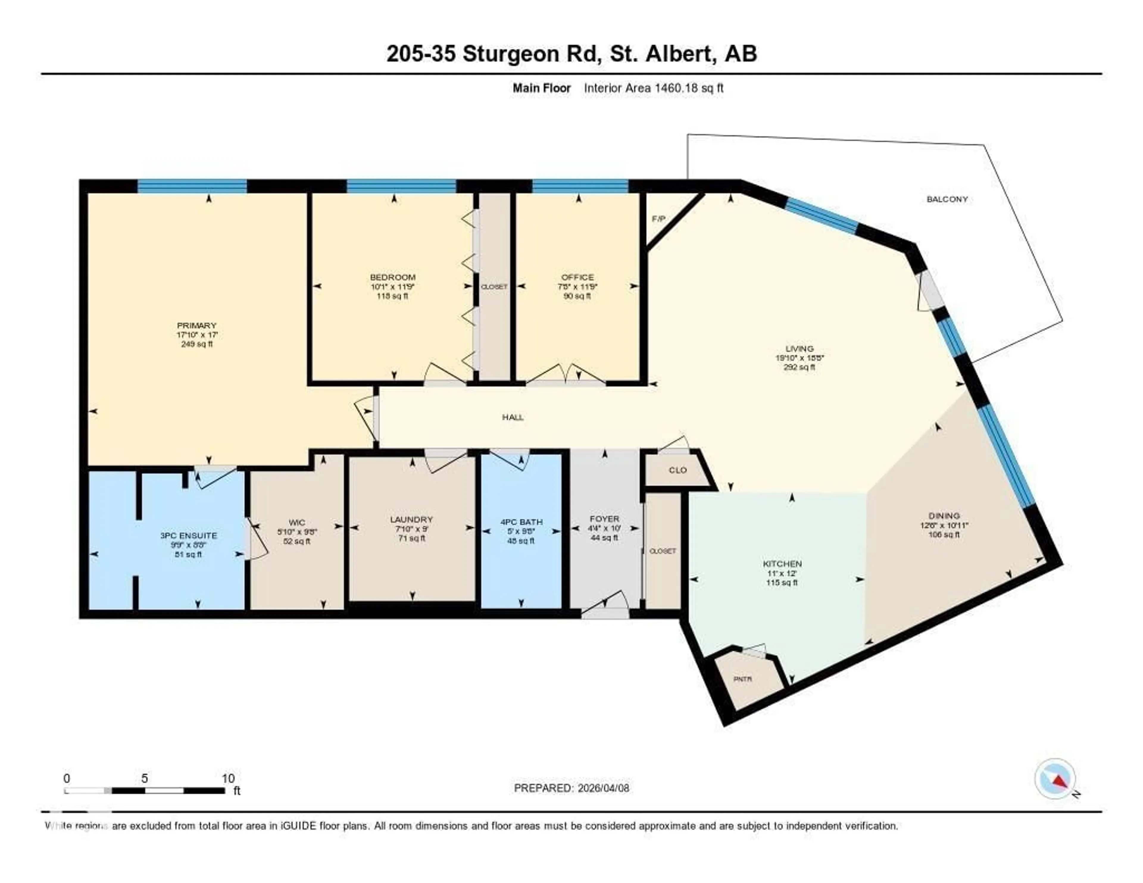 Floor plan for 205 STURGEON RD, St. Albert Alberta T8N0E8
