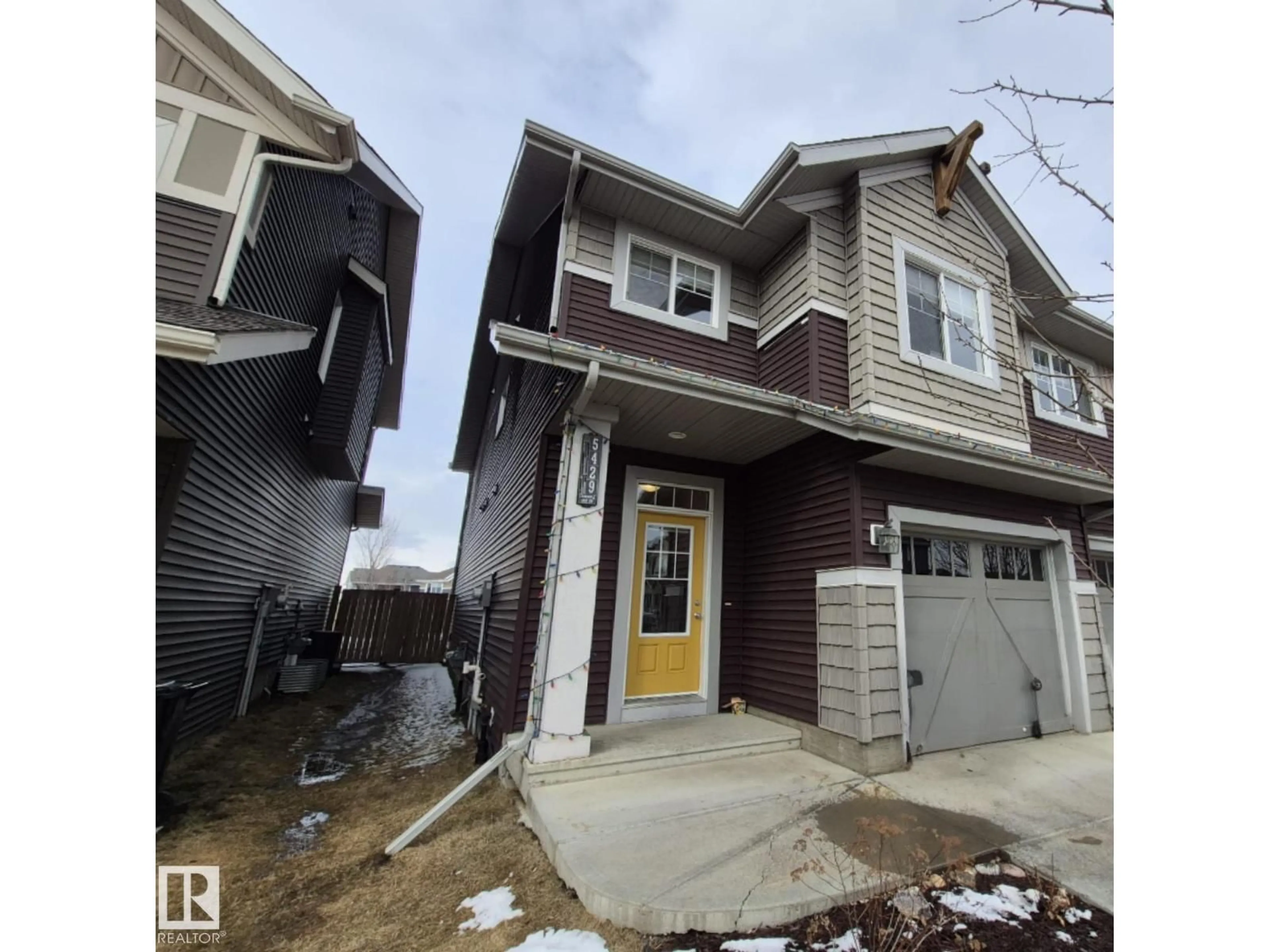 Home with vinyl exterior material, street for SW - 5429 CRABAPPLE LO, Edmonton Alberta T6X1S5