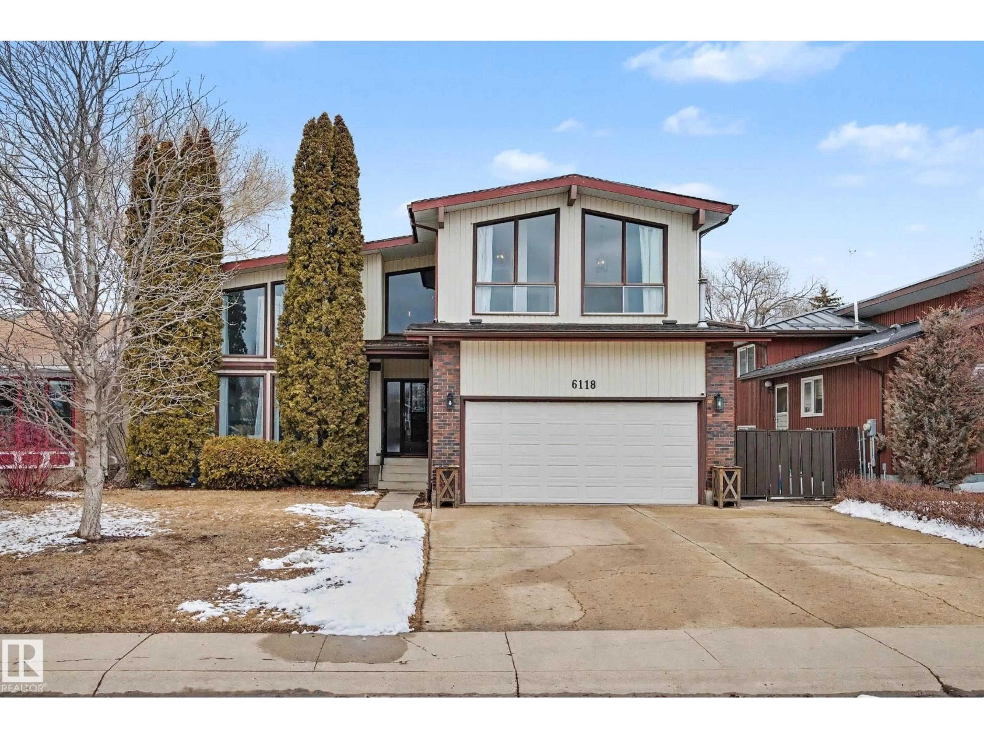 Home with brick exterior material, street for 6118 37A AV, Edmonton Alberta T6L1H4