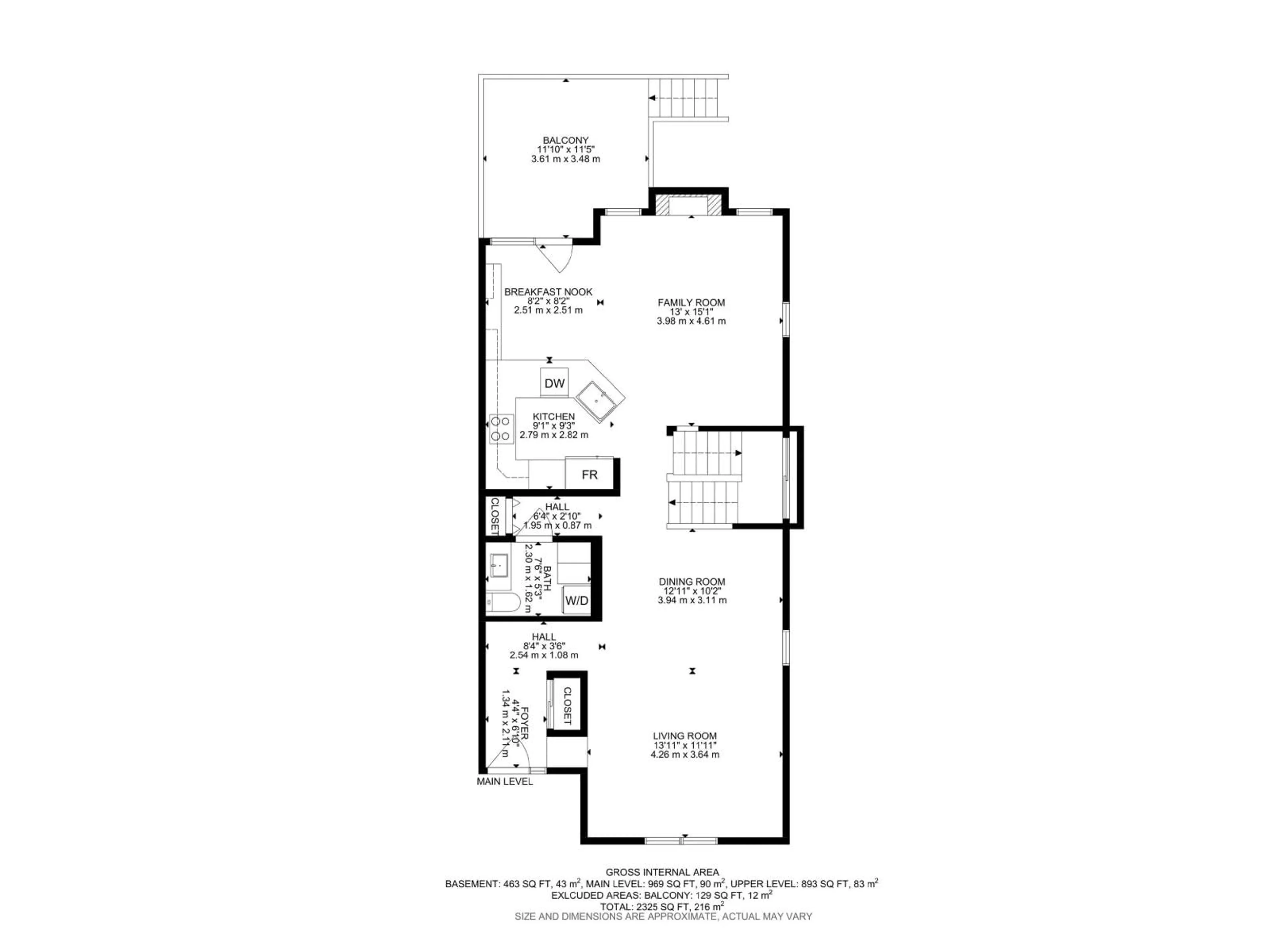 Floor plan for NW - 4632 151 ST, Edmonton Alberta T6H5N8