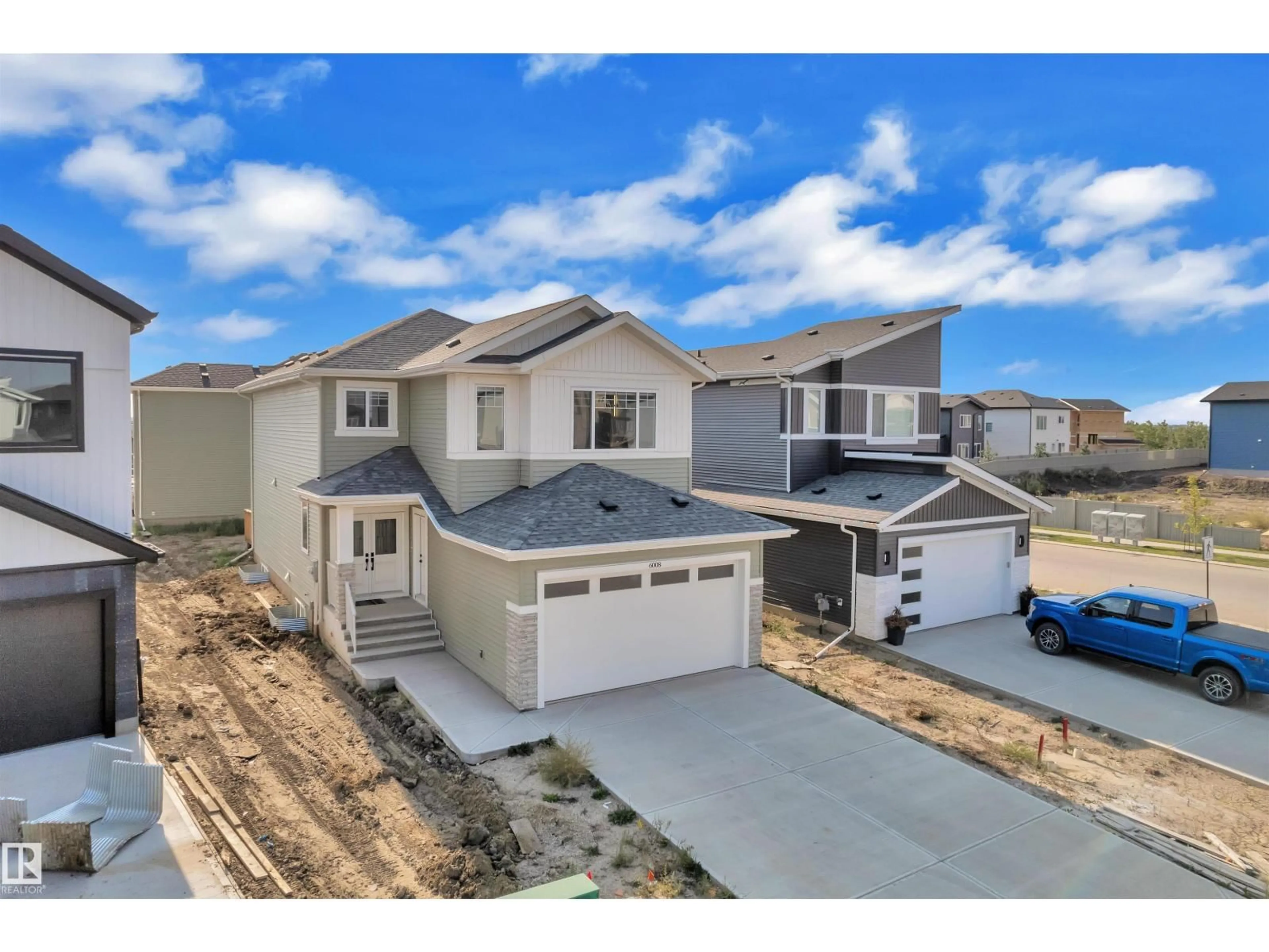 A pic from outside/outdoor area/front of a property/back of a property/a pic from drone, street for NE - 6008 19 ST, Rural Leduc County Alberta T4X3C4