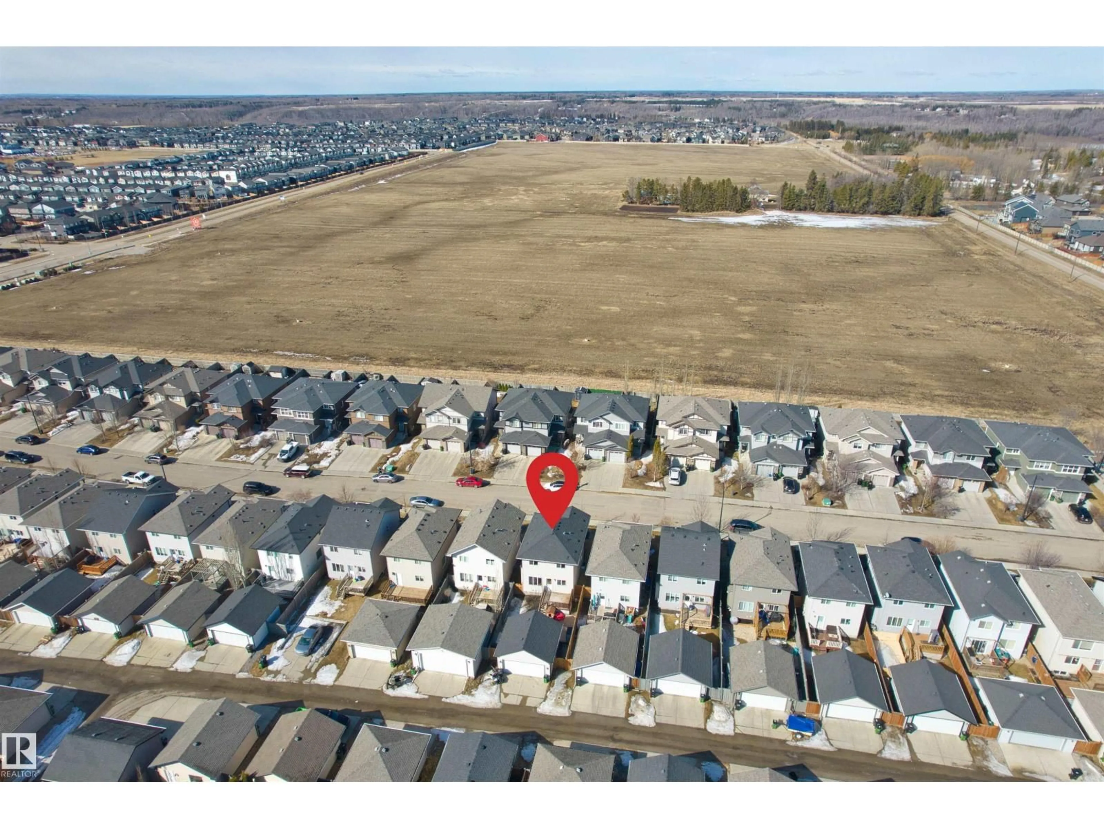 A pic from outside/outdoor area/front of a property/back of a property/a pic from drone, street for SW - 1041 177A ST, Edmonton Alberta T6W2A1