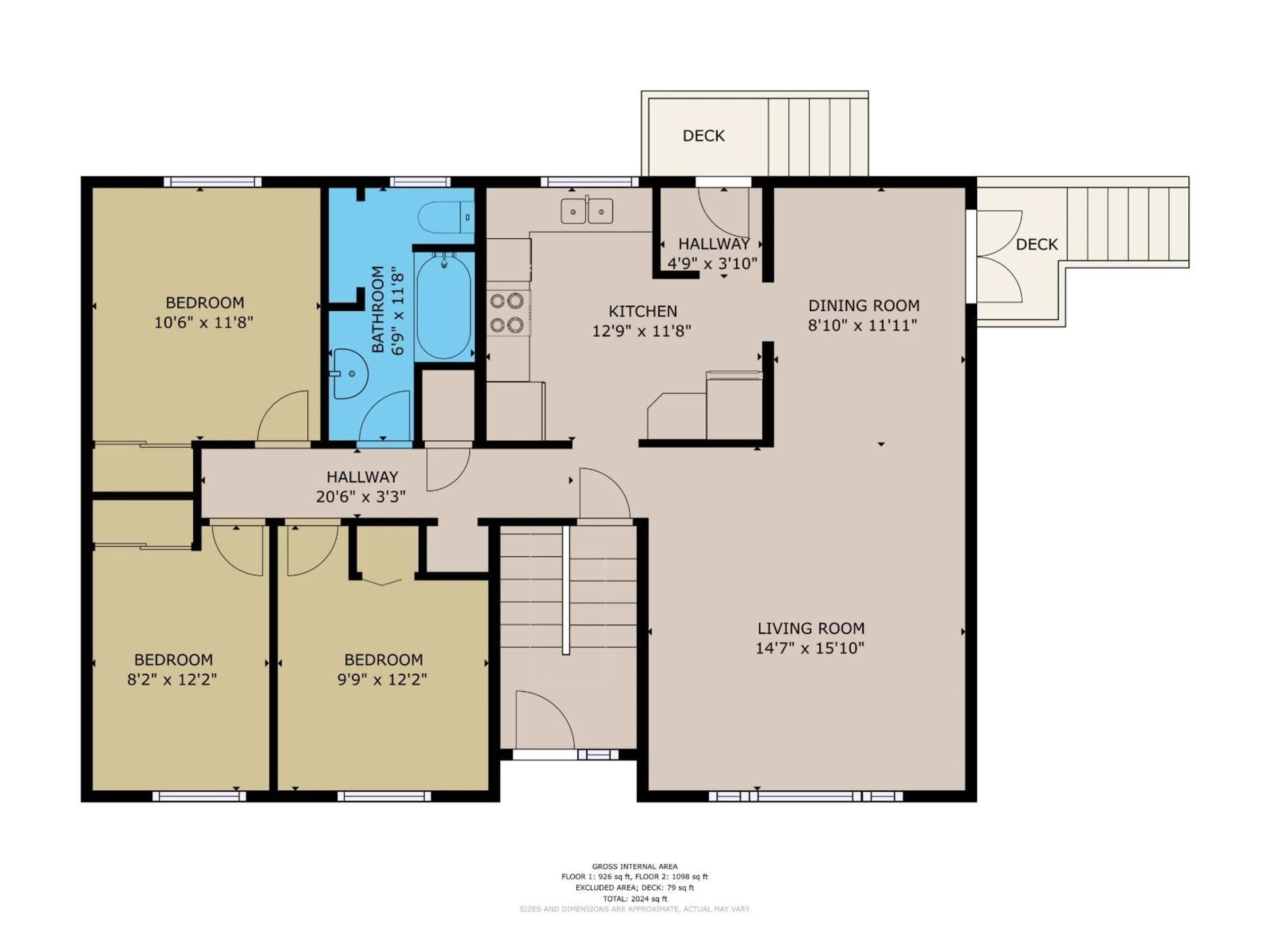 Floor plan for 9621 89A ST, Fort Saskatchewan Alberta T8L1J5