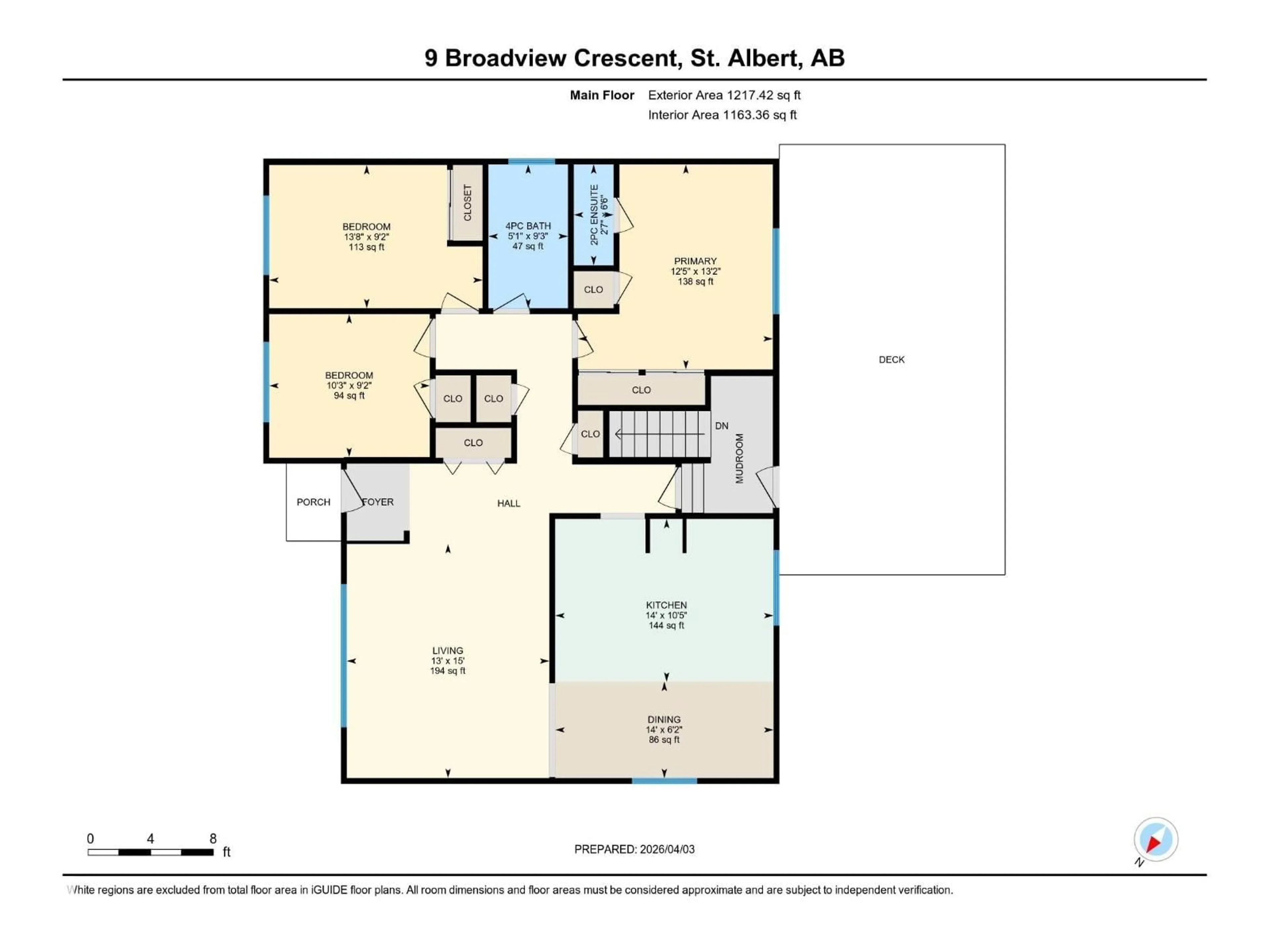 Floor plan for 9 BROADVIEW CR, St. Albert Alberta T8N0B1