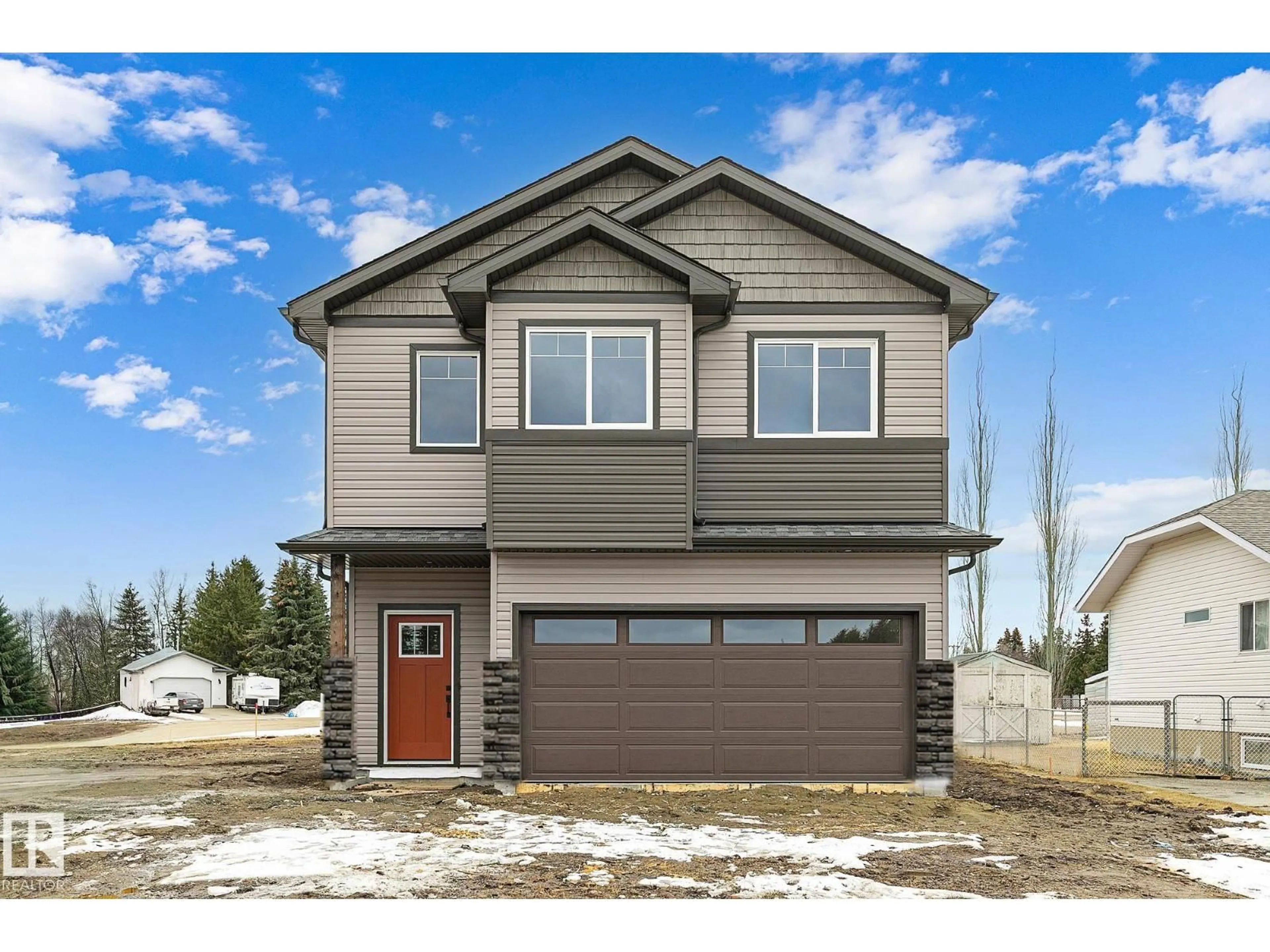 Home with vinyl exterior material, street for 4803 53 AV, Thorsby Alberta T0C2P0