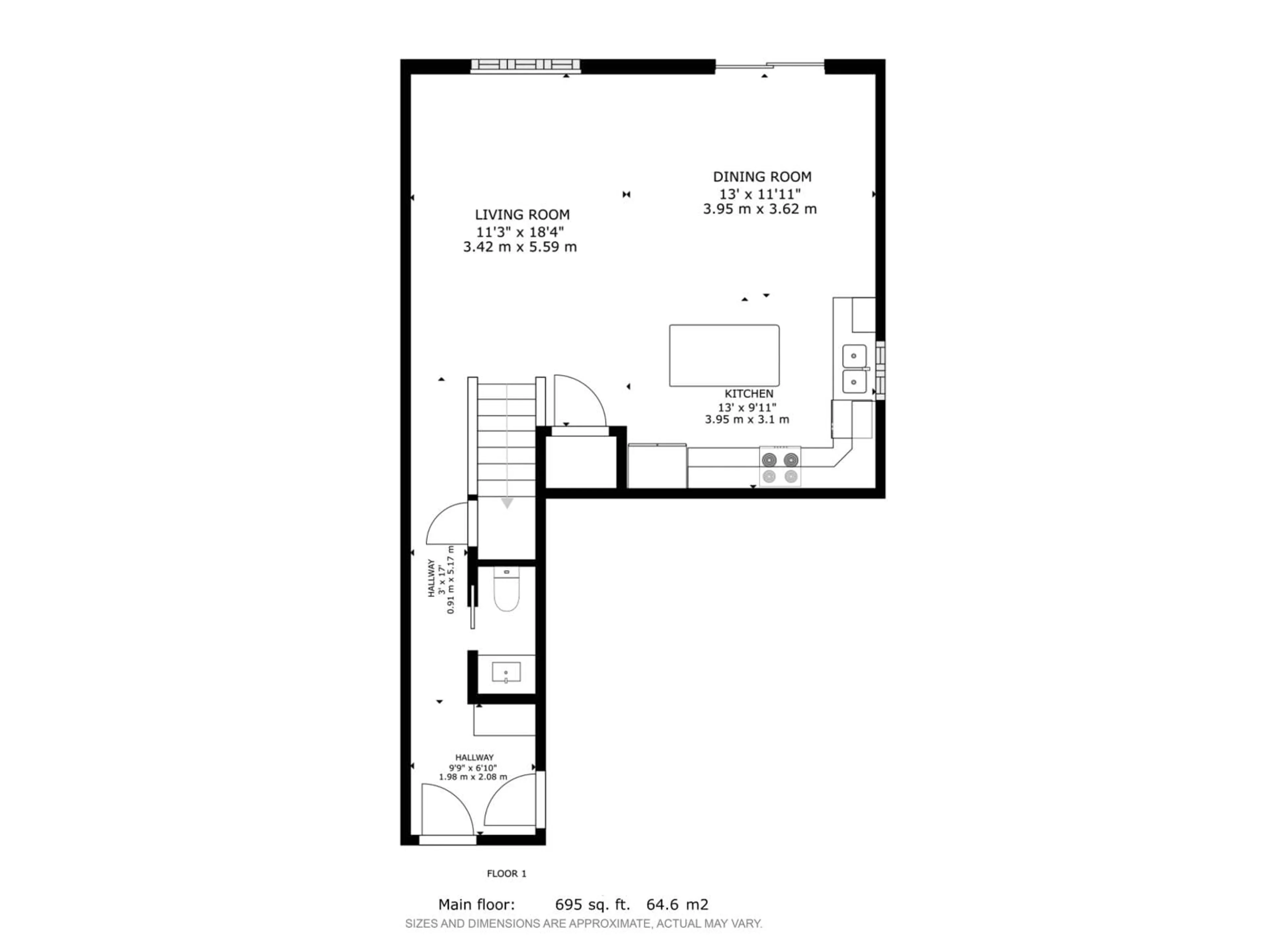 Floor plan for 4803 53 AV, Thorsby Alberta T0C2P0