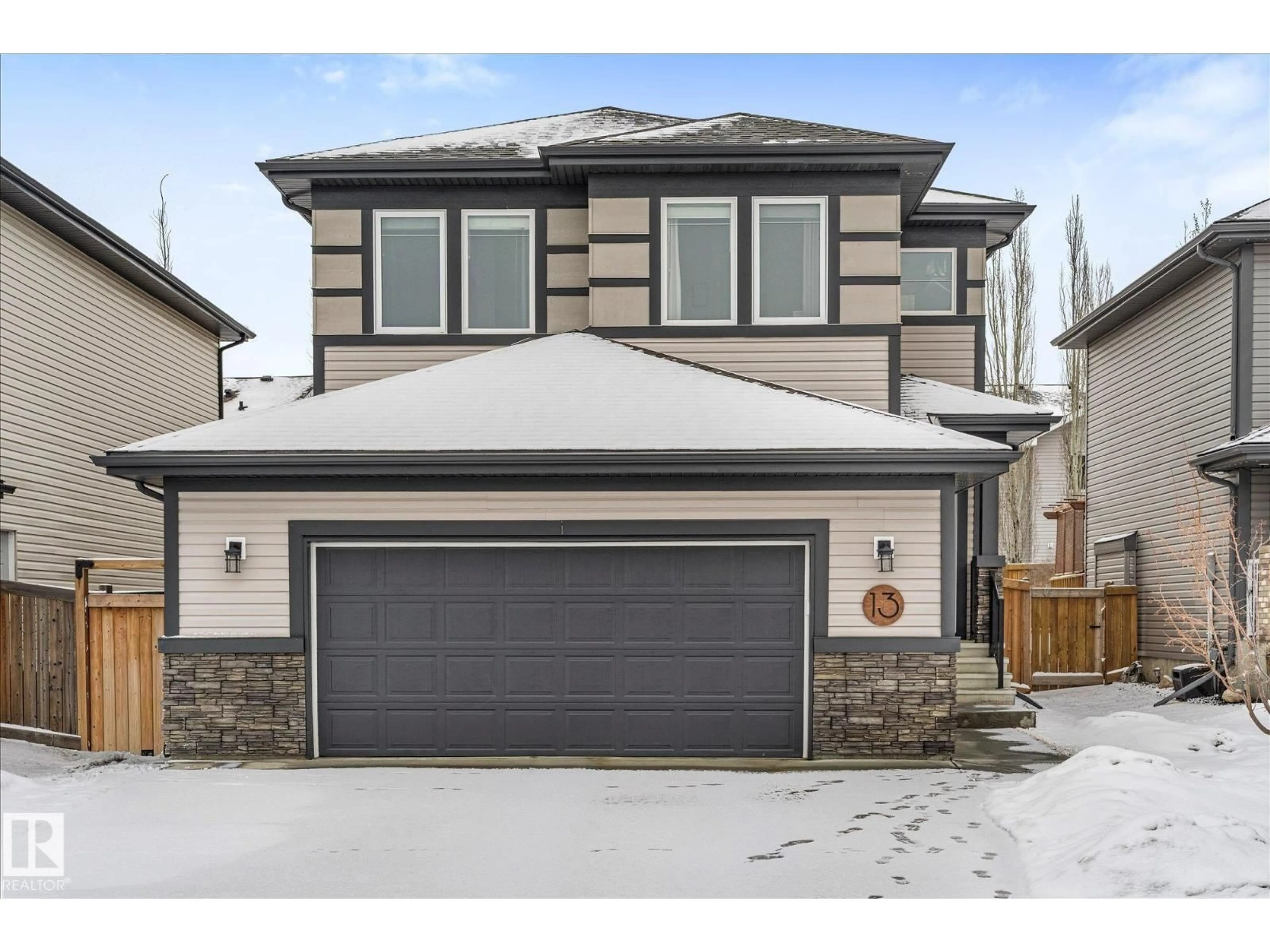Home with vinyl exterior material, street for 13 SPRING LI, Spruce Grove Alberta T7X0V1