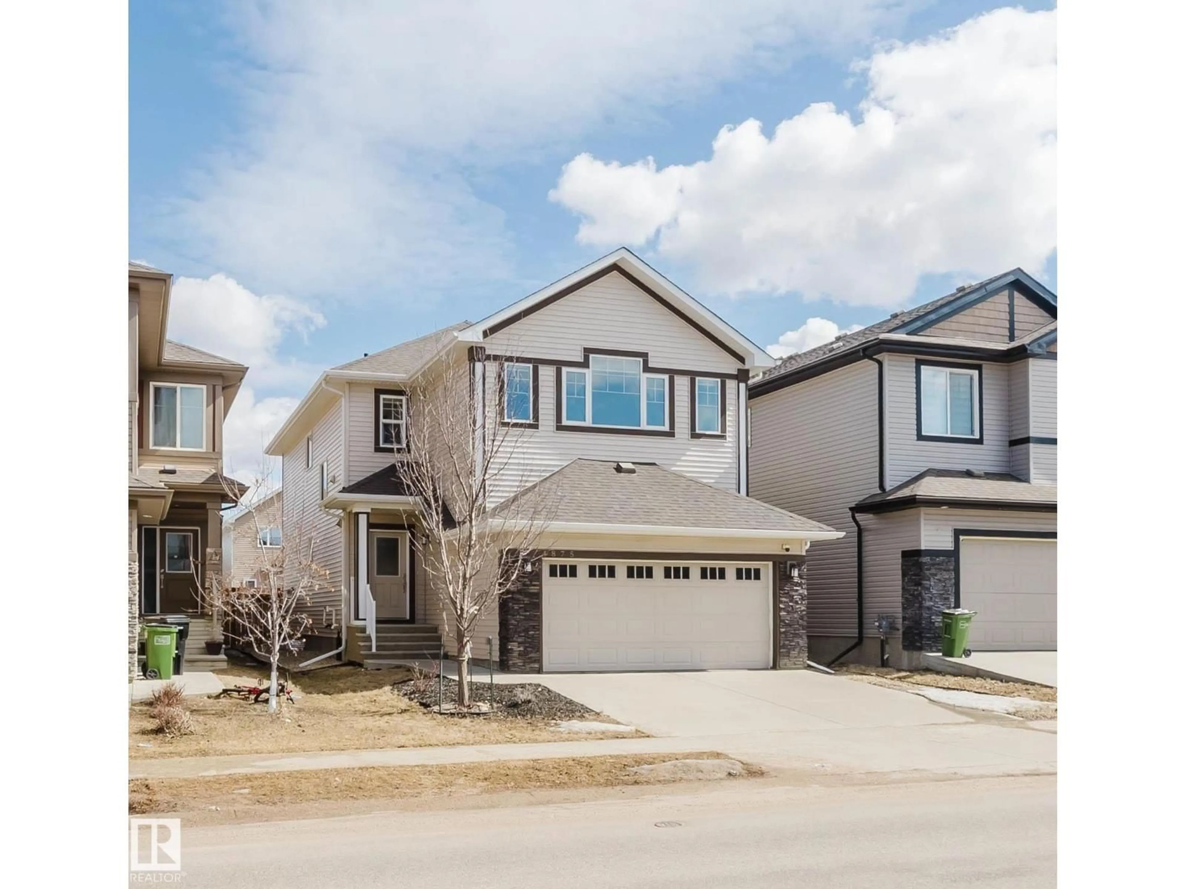 Home with vinyl exterior material, street for 4875 WRIGHT DR, Edmonton Alberta T6W3K2
