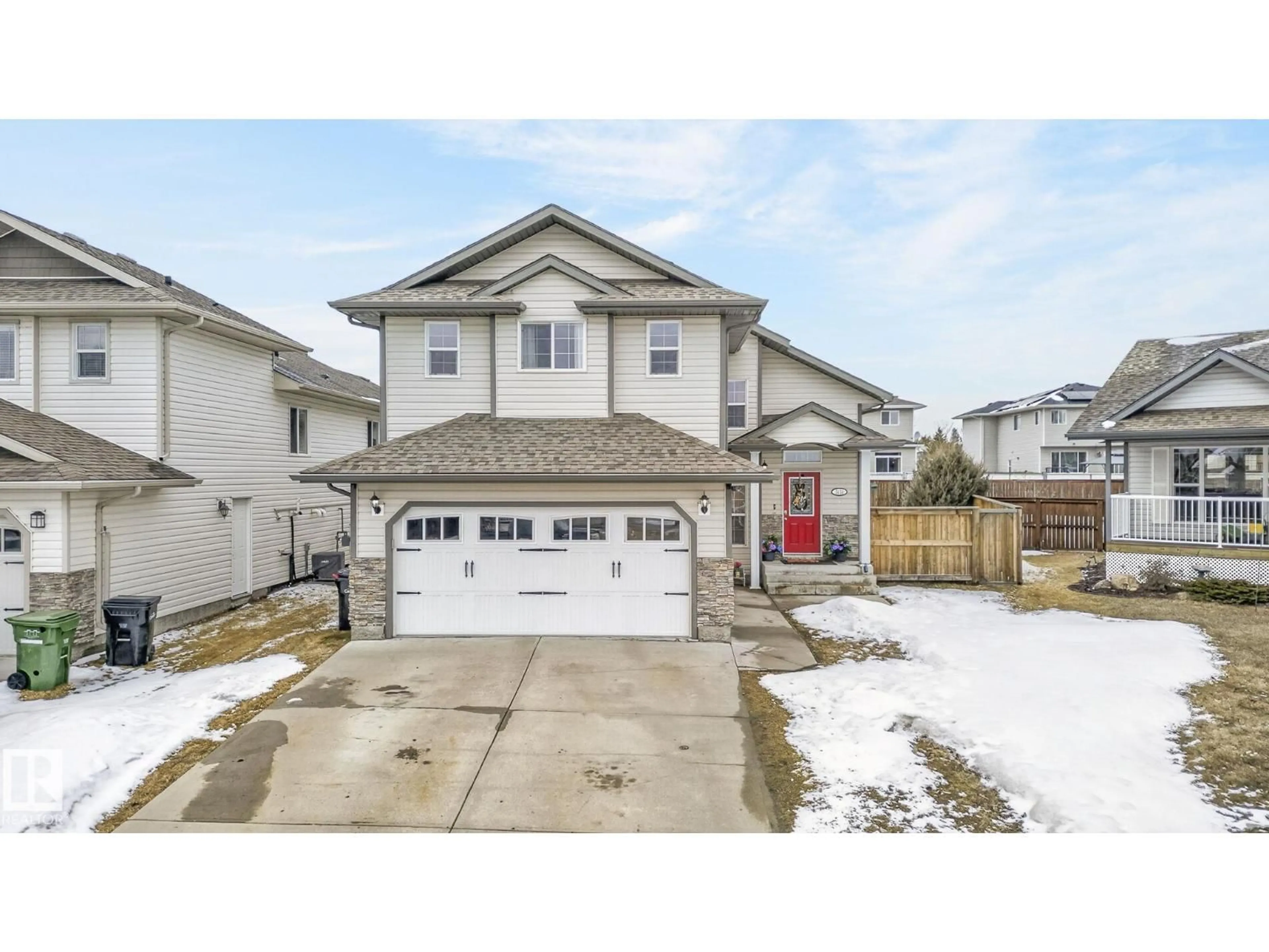 Home with vinyl exterior material, street for 5414 59 ST, Camrose Alberta T4V5B9