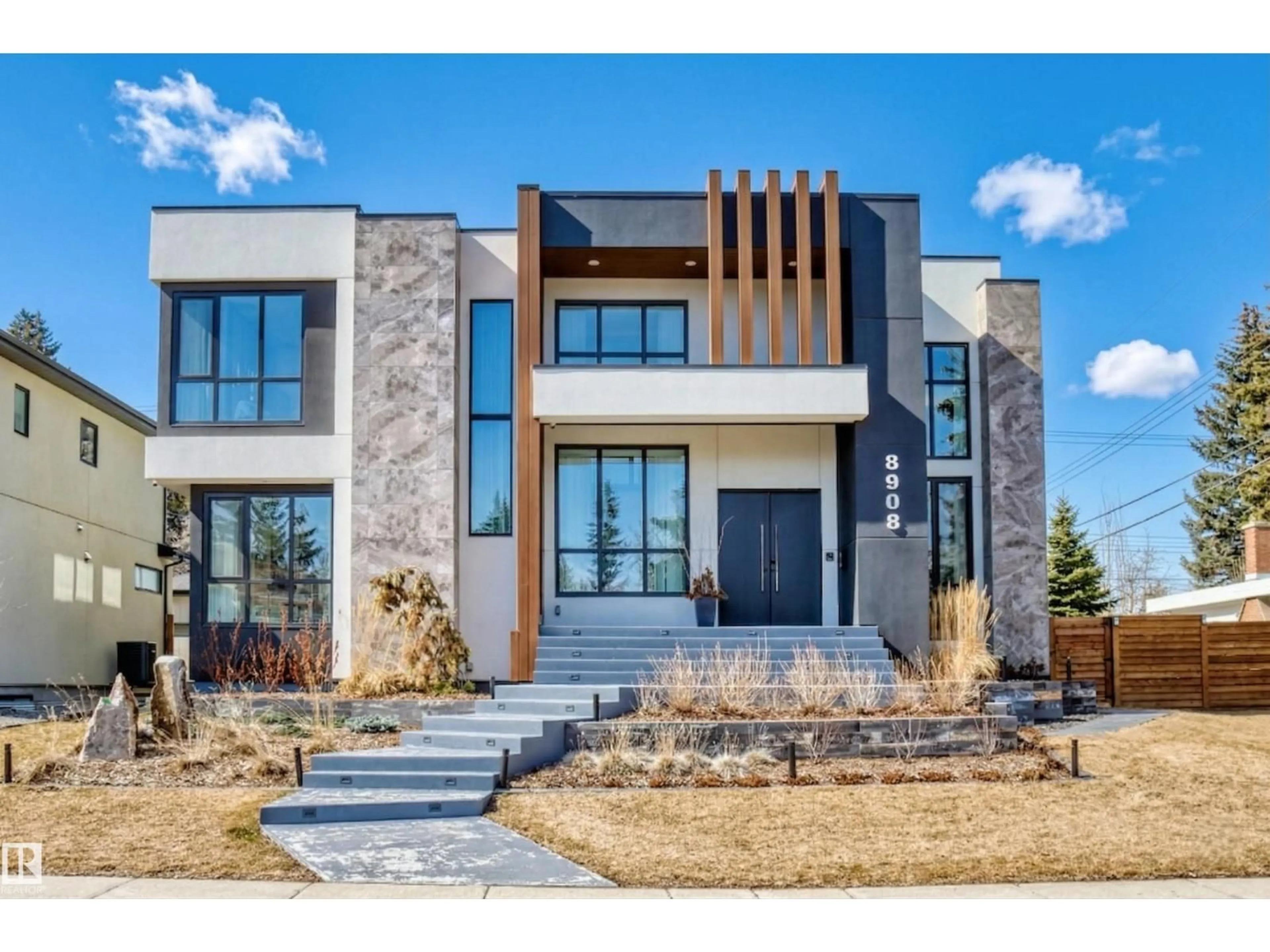 Home with brick exterior material, street for 8908 140 ST, Edmonton Alberta T5R0J3