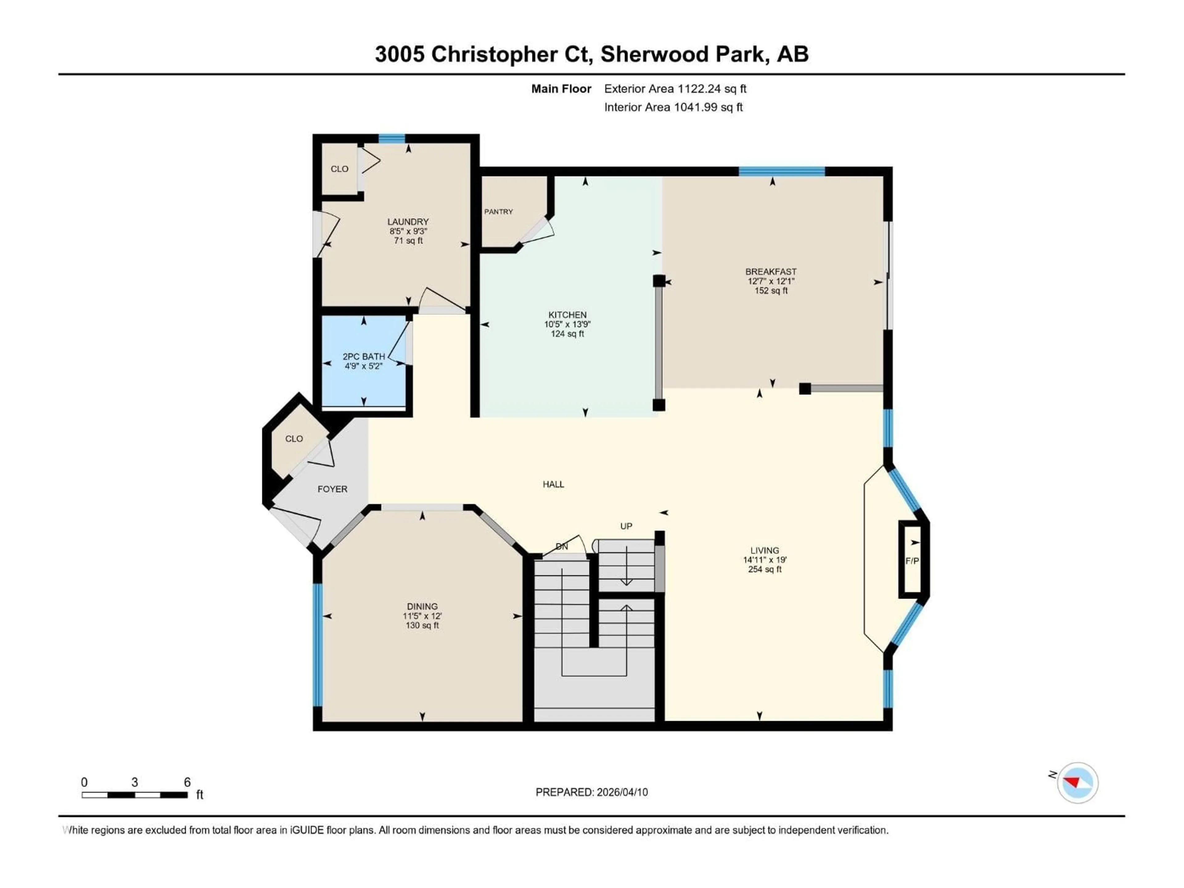 Floor plan for 3005 CHRISTOPHER CT, Sherwood Park Alberta T8H0M9